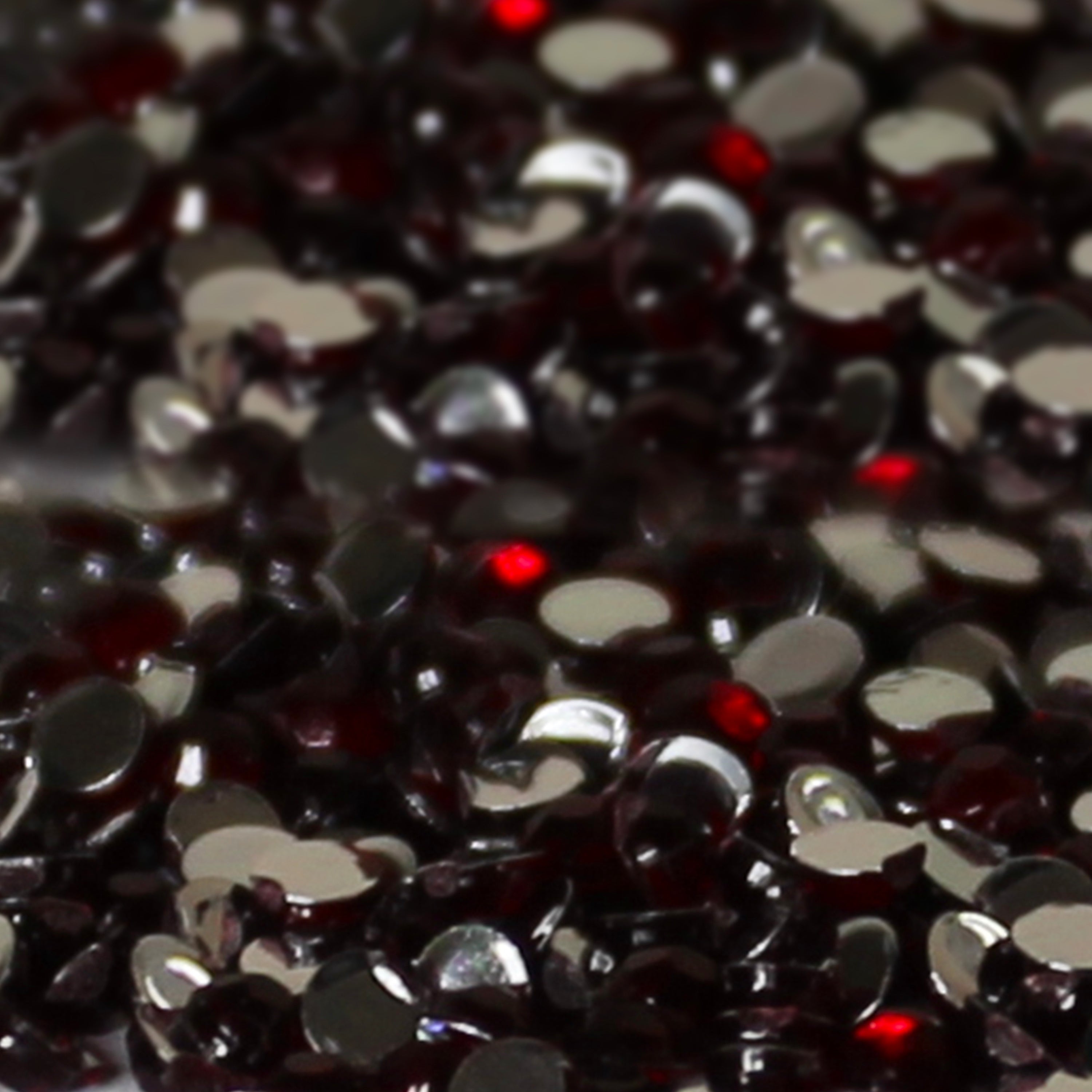 2mm x300 Burgundy Loose Flat Back Diamante's