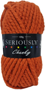 Cygnet SERIOUSLY CHUNKY Plains - Burnt Orange 4888 Knitting Yarn