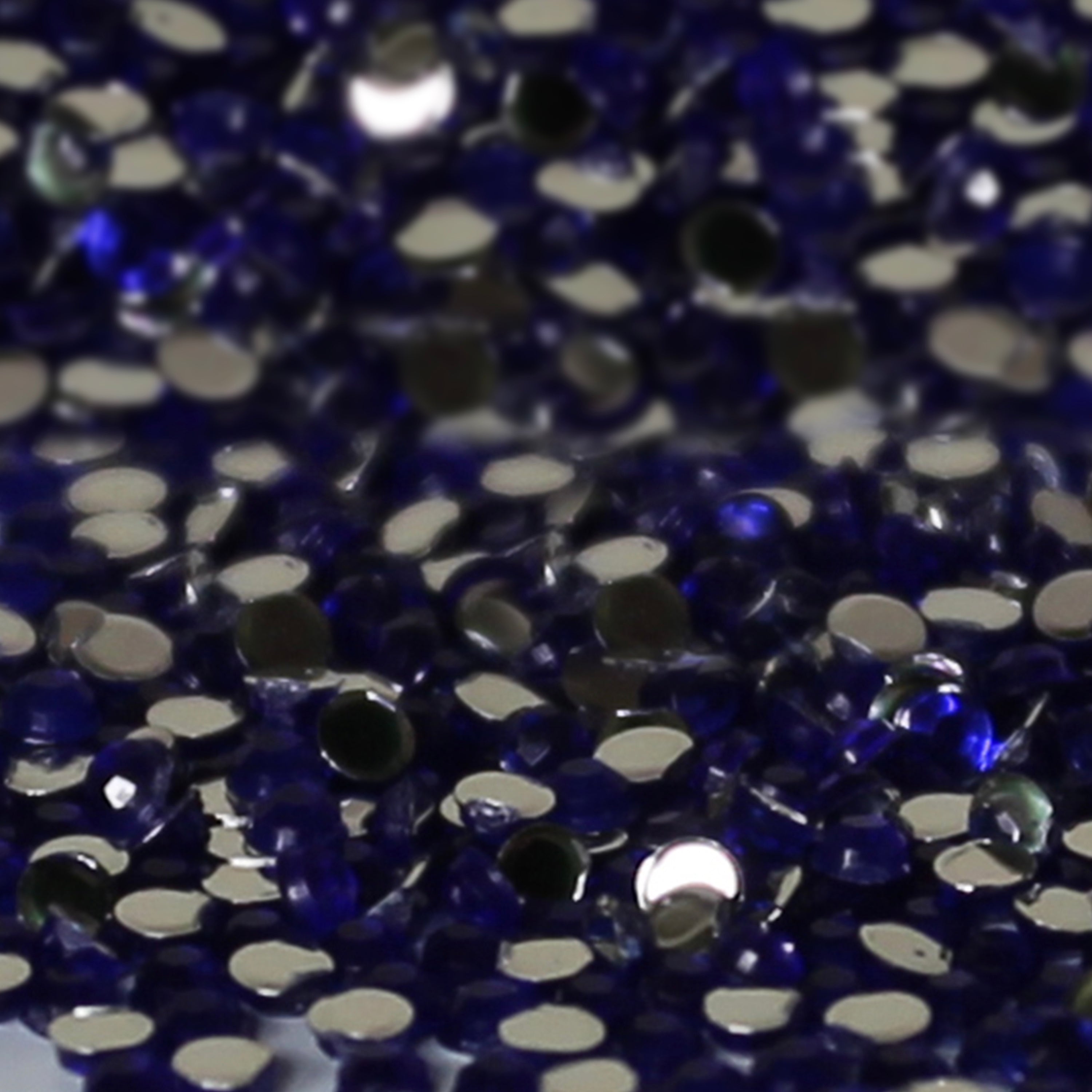 1mm x 300 Dark Blue Loose Flat Back Diamante's