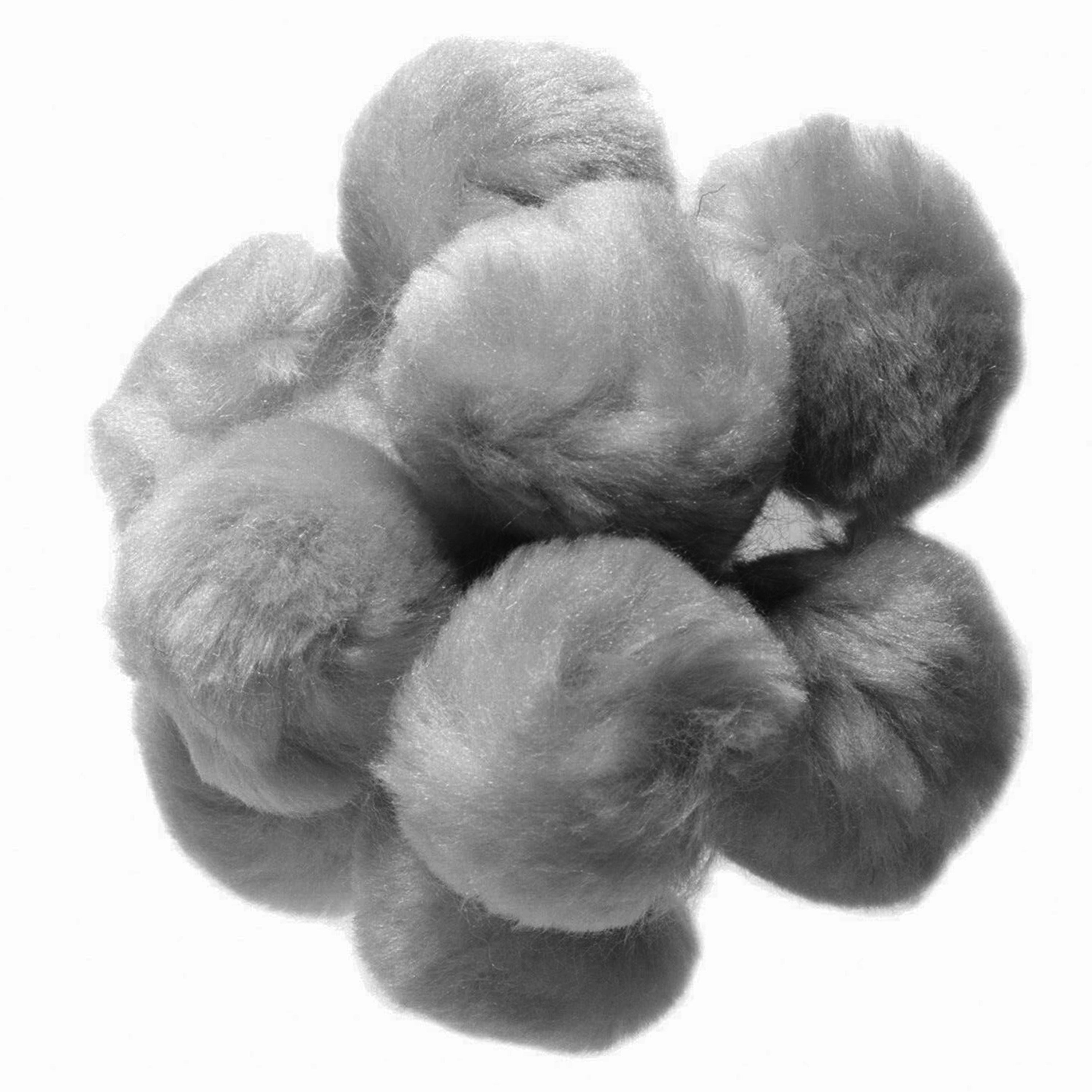 50mm Pom Poms 5cm - Grey