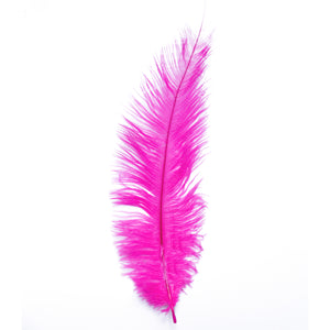 Diamante Crafts Ostrich Feathers 10" - 12" / 25cm- 30cm - Plume Fluffy - Hot Pink