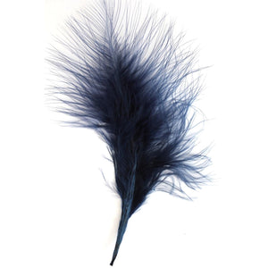 Navy blue Marabou Feathers 8 - 13 cm