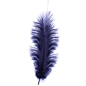 Diamante Crafts Ostrich Feathers 10" - 12" / 25cm- 30cm - Plume Fluffy - Navy Blue