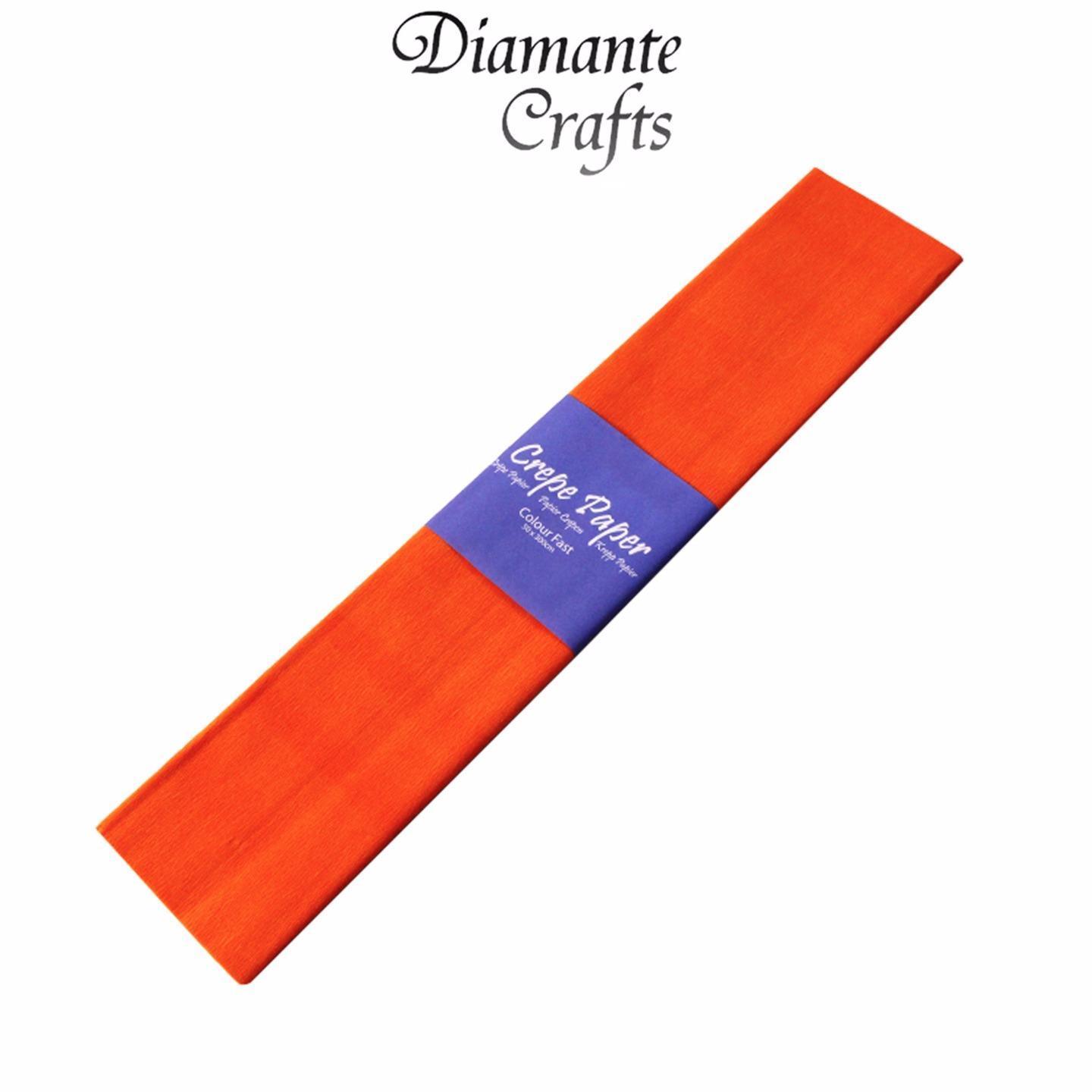 Orange Crepe Paper Sheets