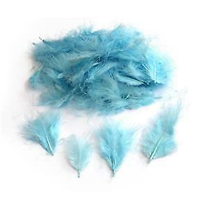 Pale Blue Mini Marabou Feathers 3-8 cm