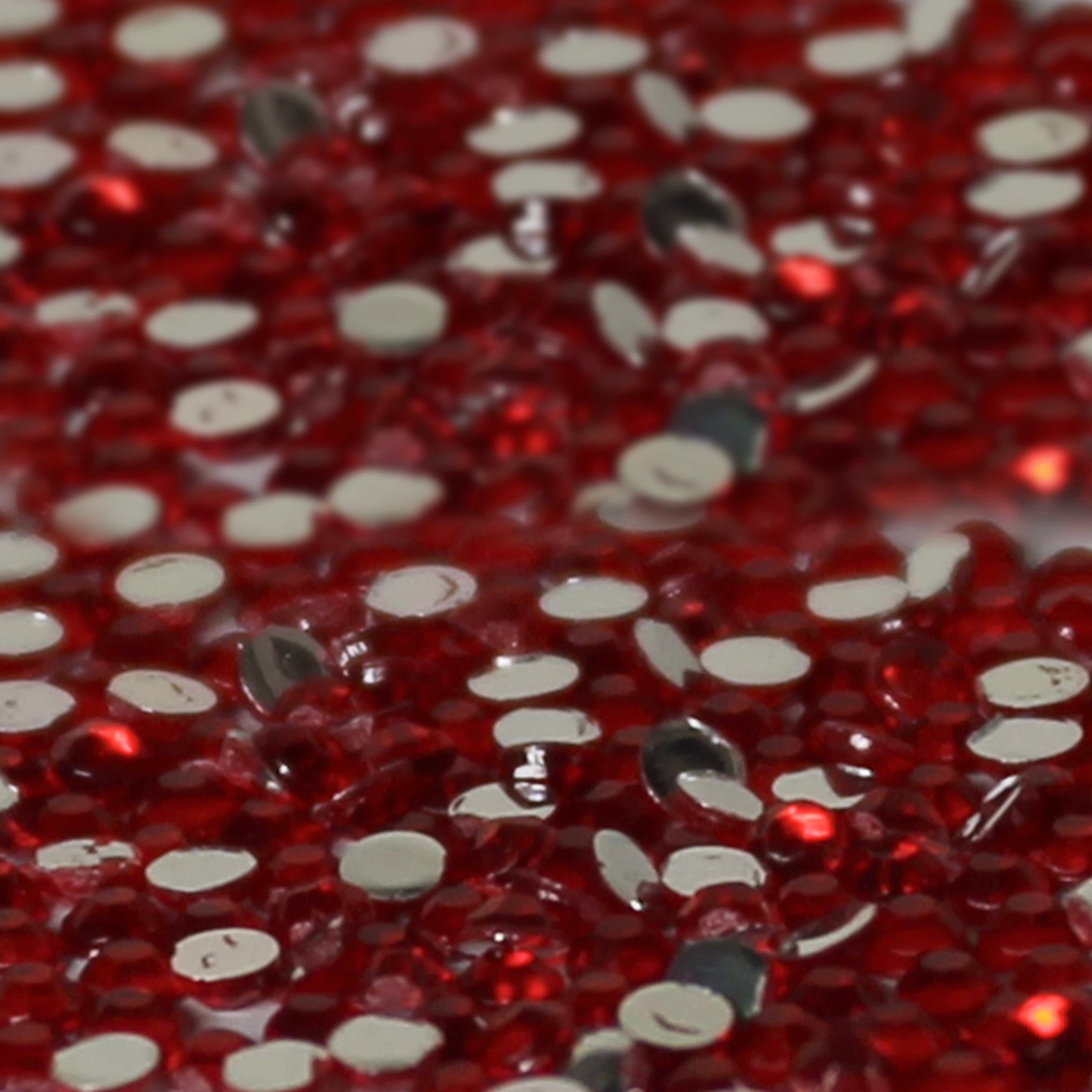 2mm x 300 Red Loose Flat Back Diamante's