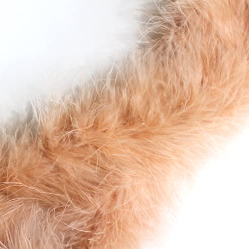 Marabou Swansdown Feather Trim - Rose Gold