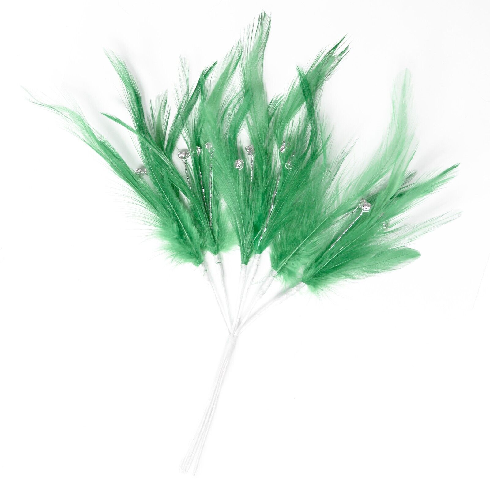 Sage Diamante Feather