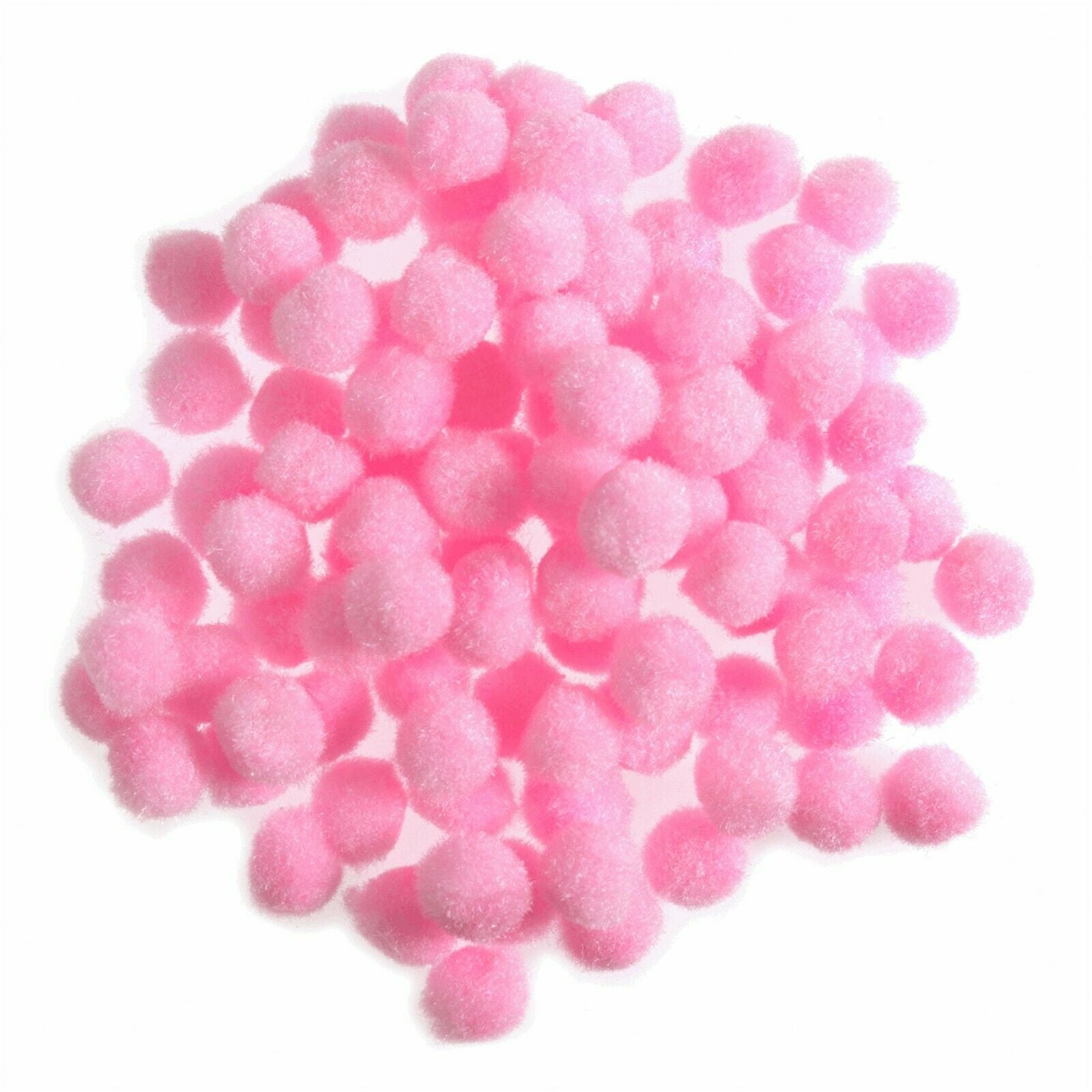 7mm Pom Poms 0.7cm - Pink 100 Pack
