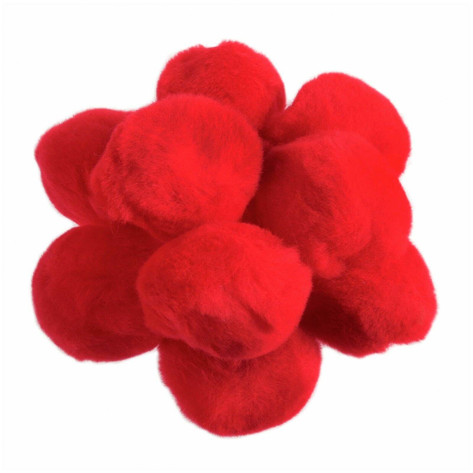 50mm Pom Poms 5cm - Red