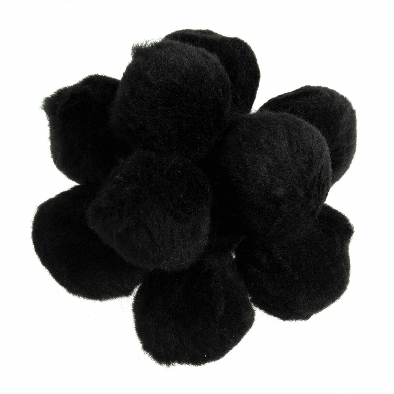 35mm Pom Poms 3.5cm - Black
