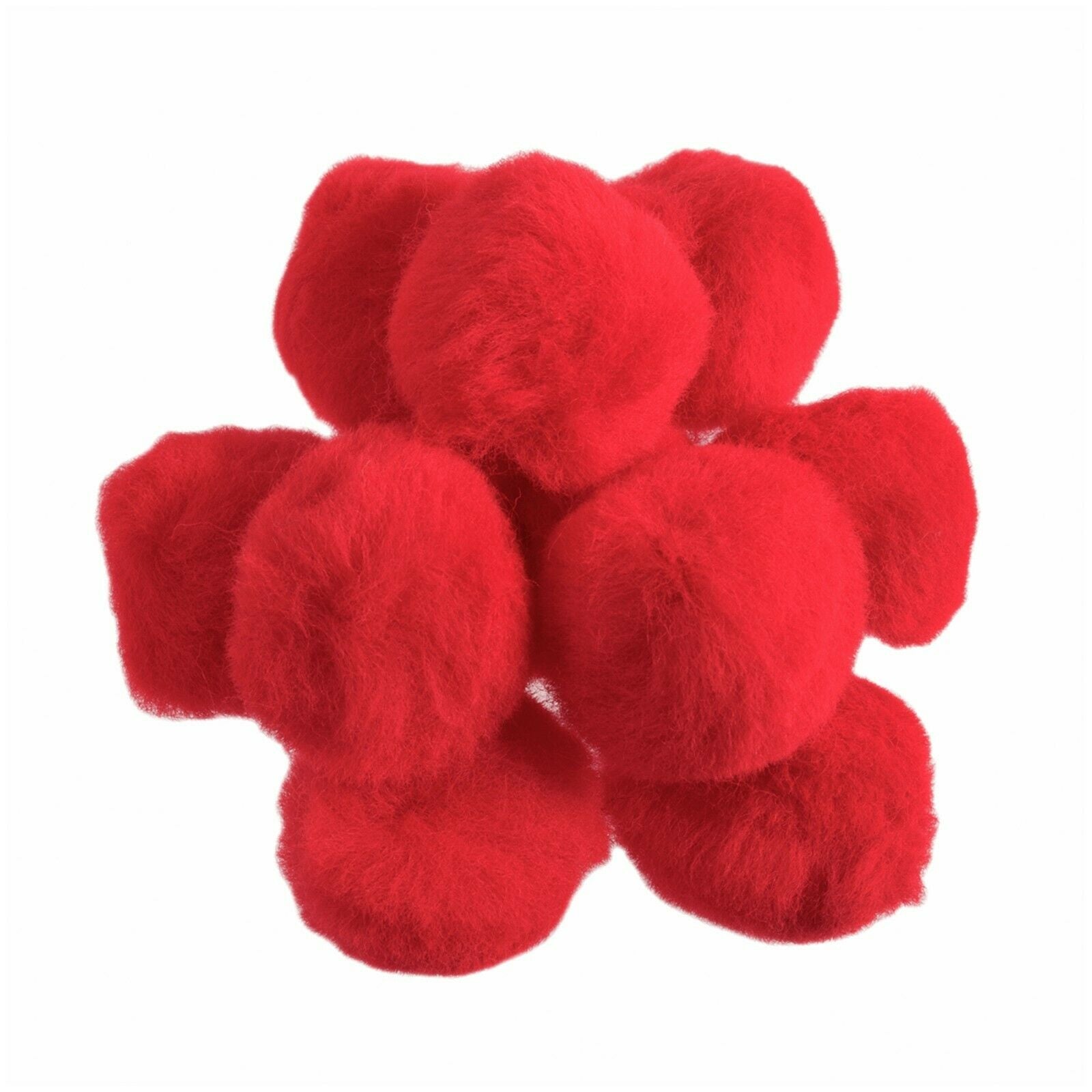 35mm Pom Poms 3.5cm - Red