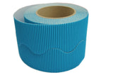 Border Rolls - Scalloped Wavy Edge Display - Corrugated Card - Turqouise - s