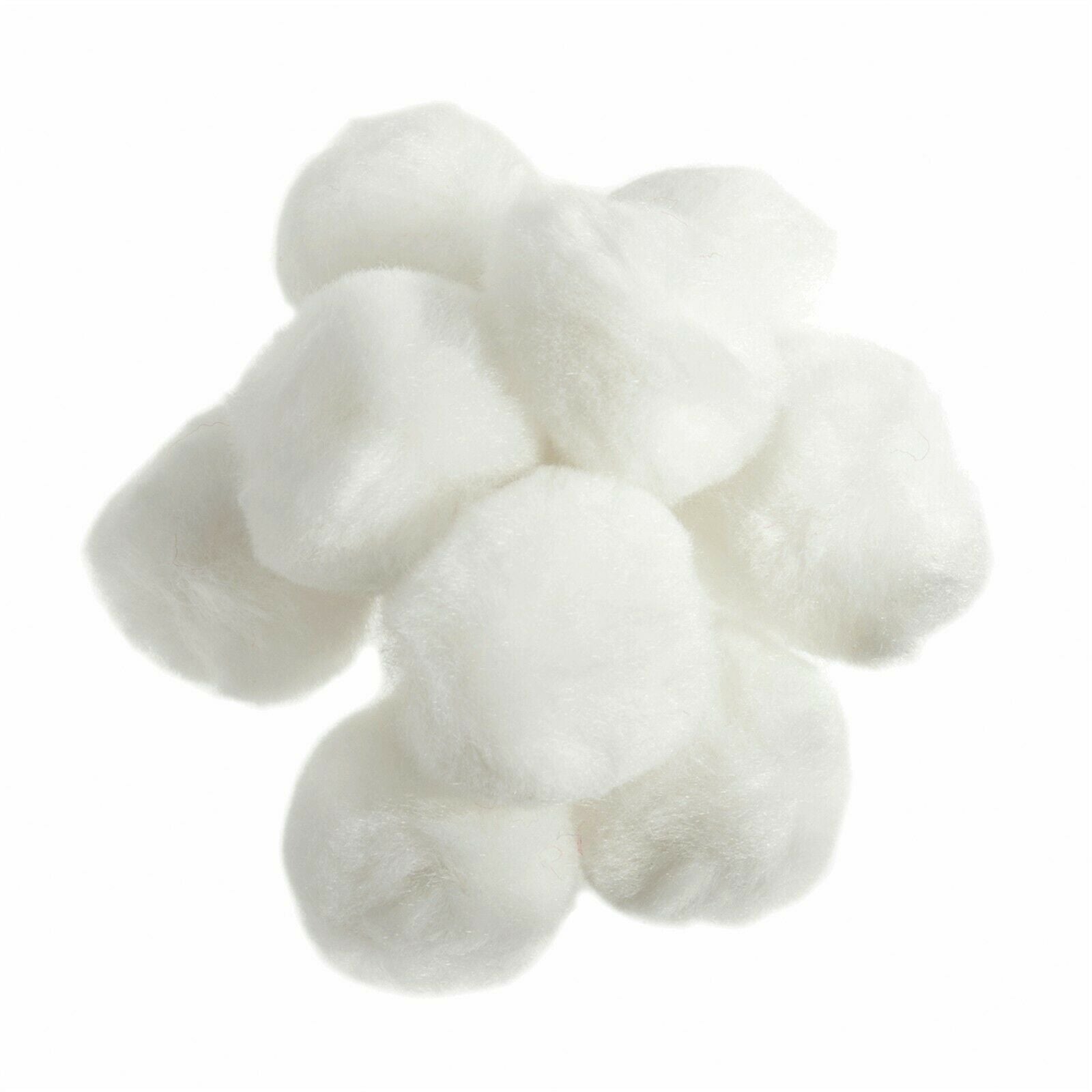 35mm Pom Poms 3.5cm - White