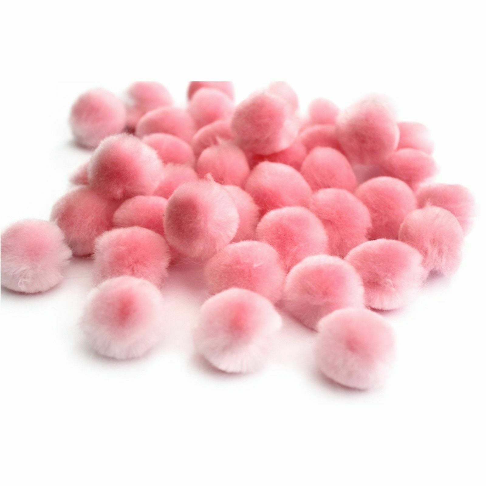 25mm Pom Poms 2.5cm - Baby Pink
