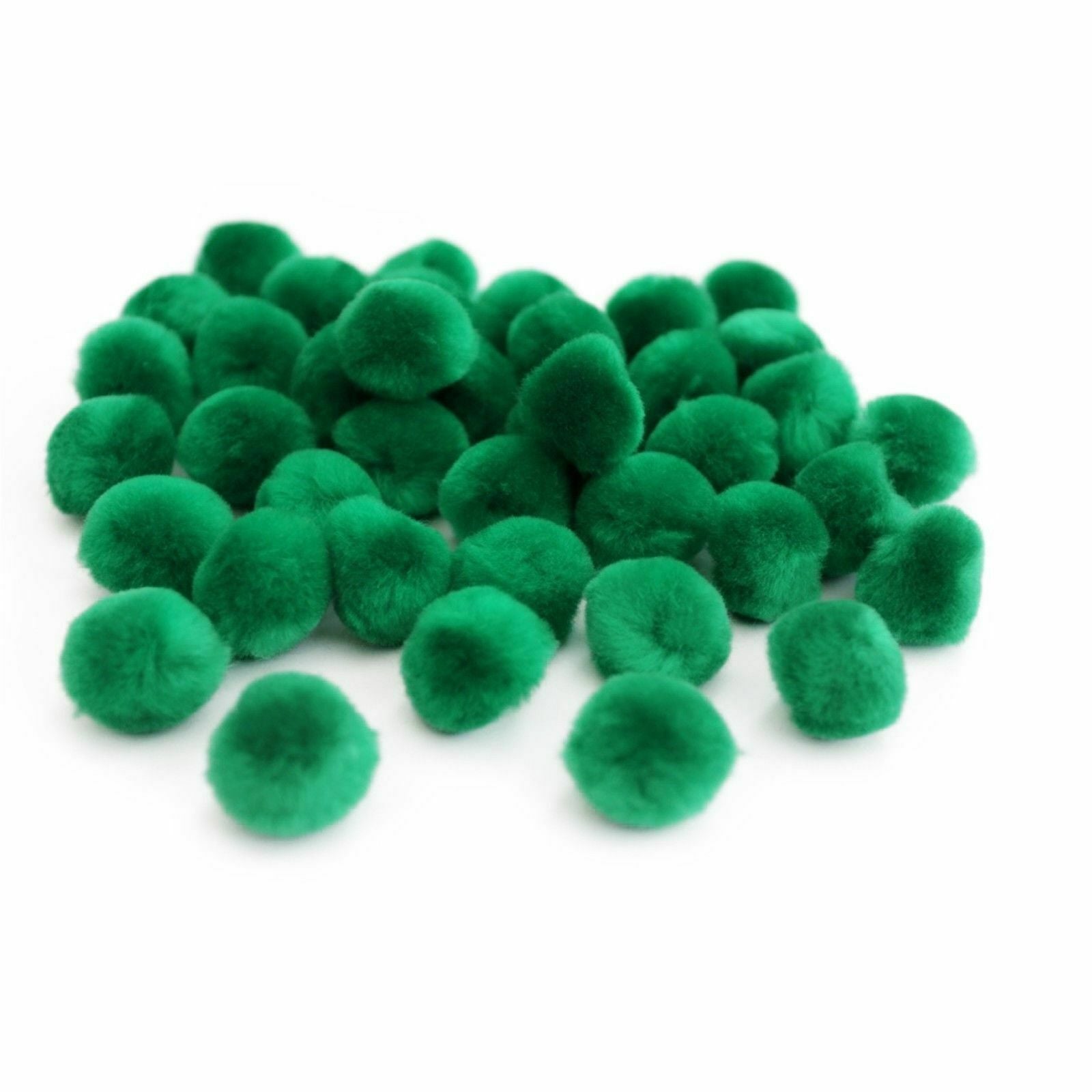 25mm Pom Poms 2.5cm - Green