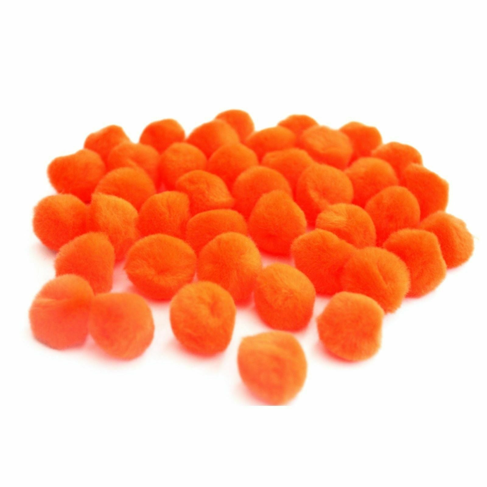 25mm Pom Poms 2.5cm - Orange