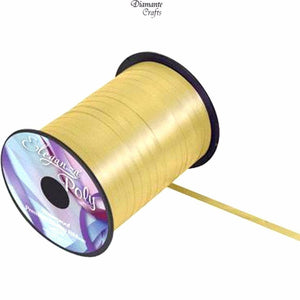 450m / 500 yards Curling 5mm Ribbon - Wrapping Balloon - Full Roll - Gold