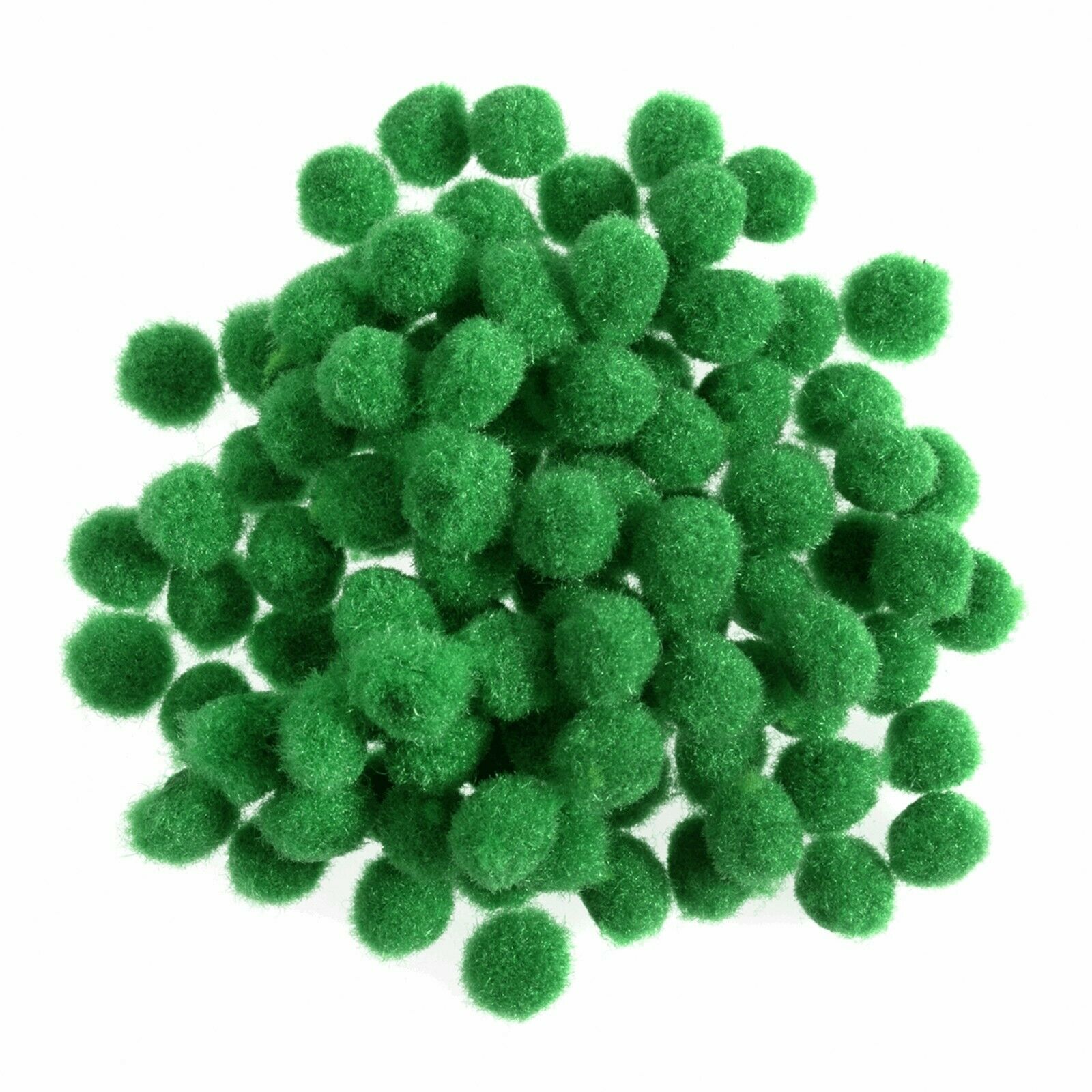 7mm Pom Poms 0.7cm - Green 100 Pack
