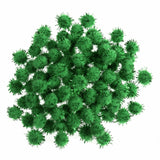 7mm Pom Poms 0.7cm - Green Glitter 100 Pack