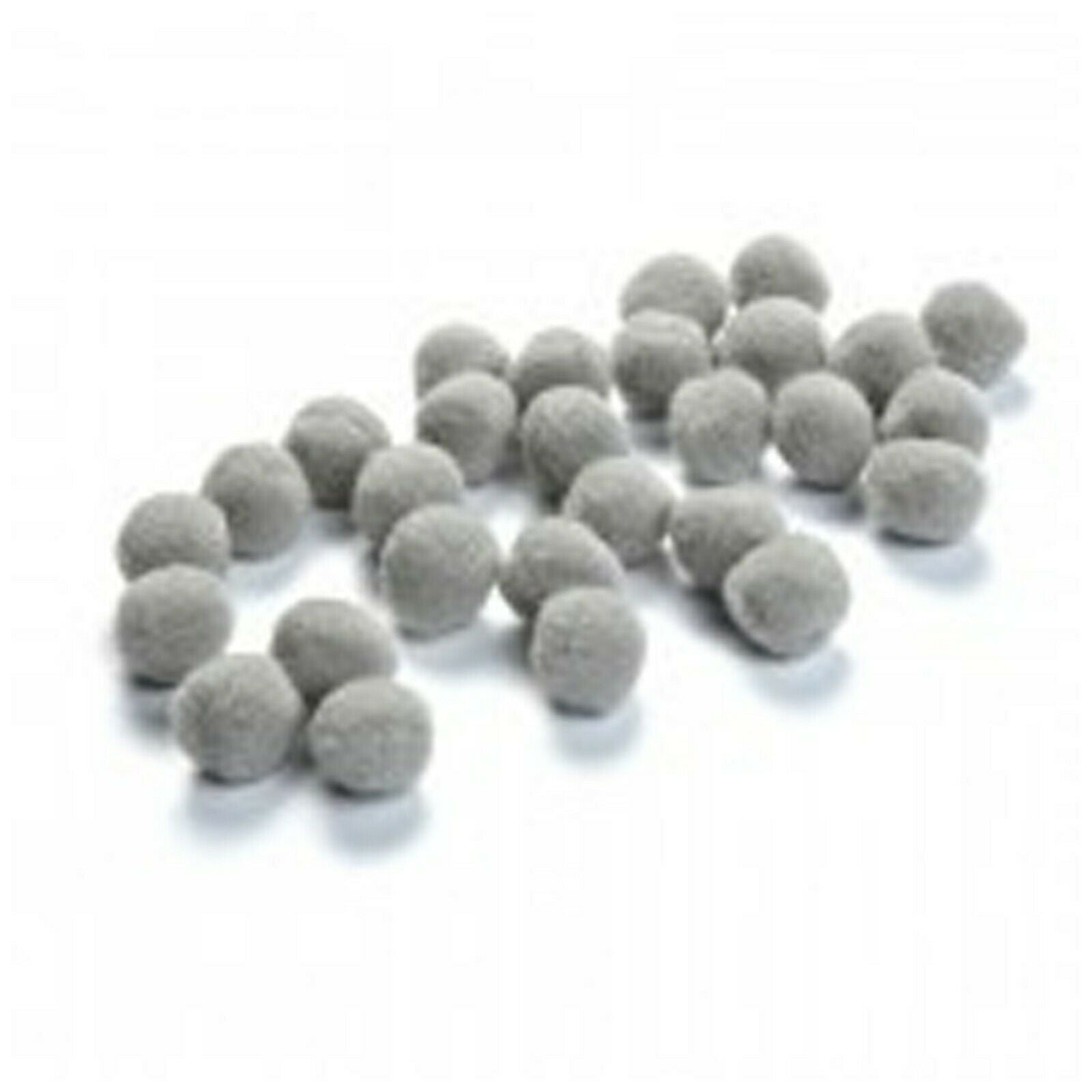 7mm Pom Poms 0.7cm - Grey 100 Pack