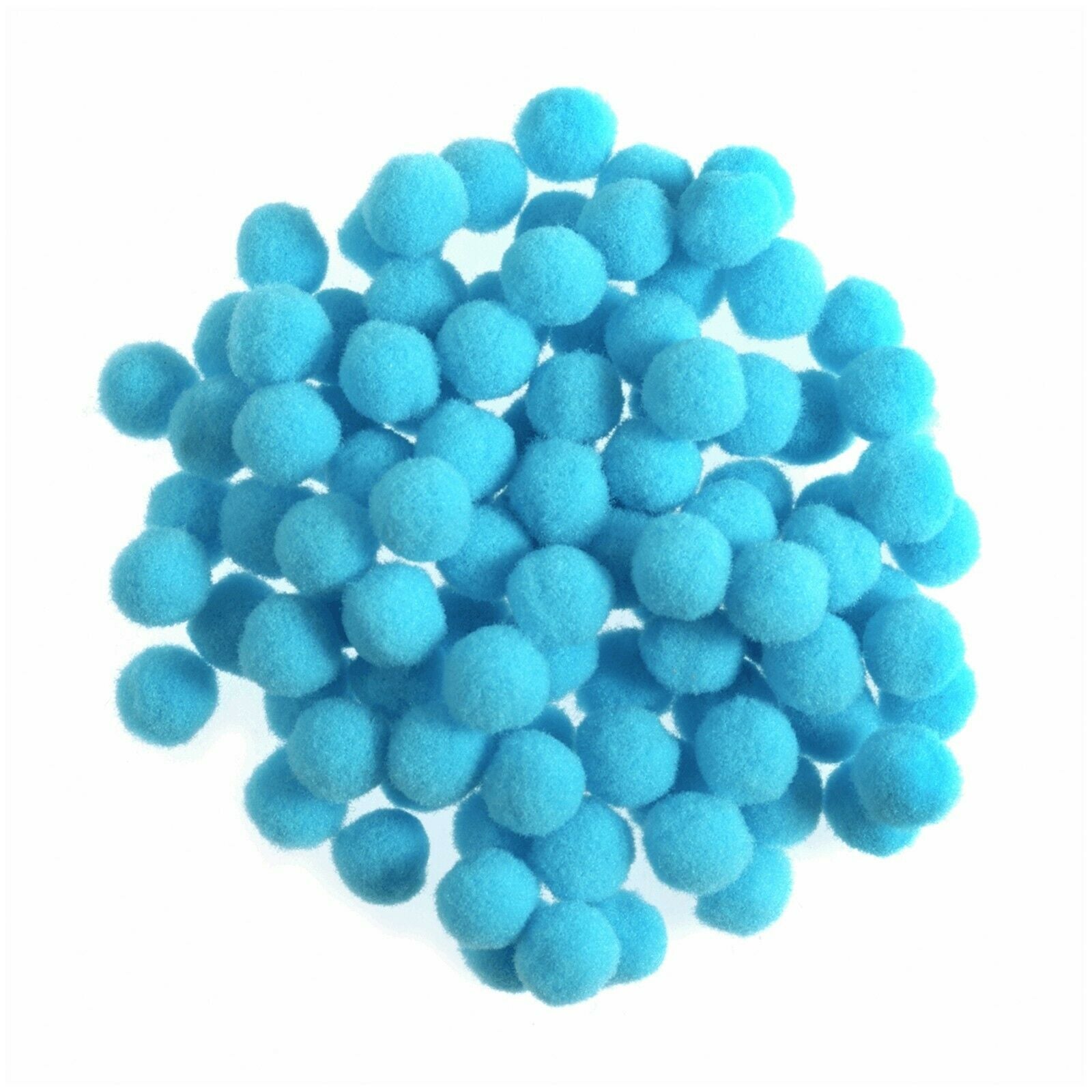 7mm Pom Poms 0.7cm - Light Blue 100 Pack