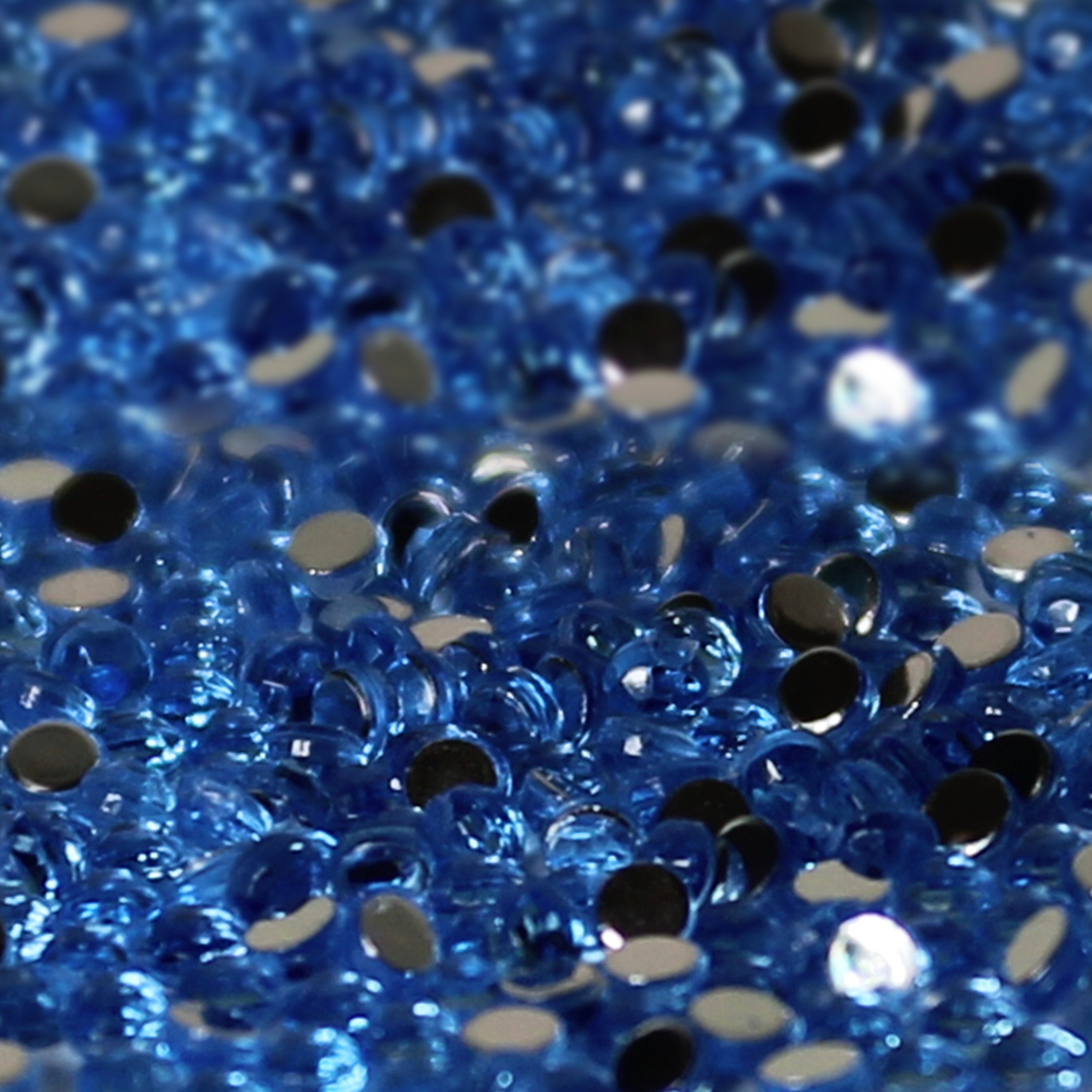 2mm x 300 Turquoise Loose Flat Back Diamante's