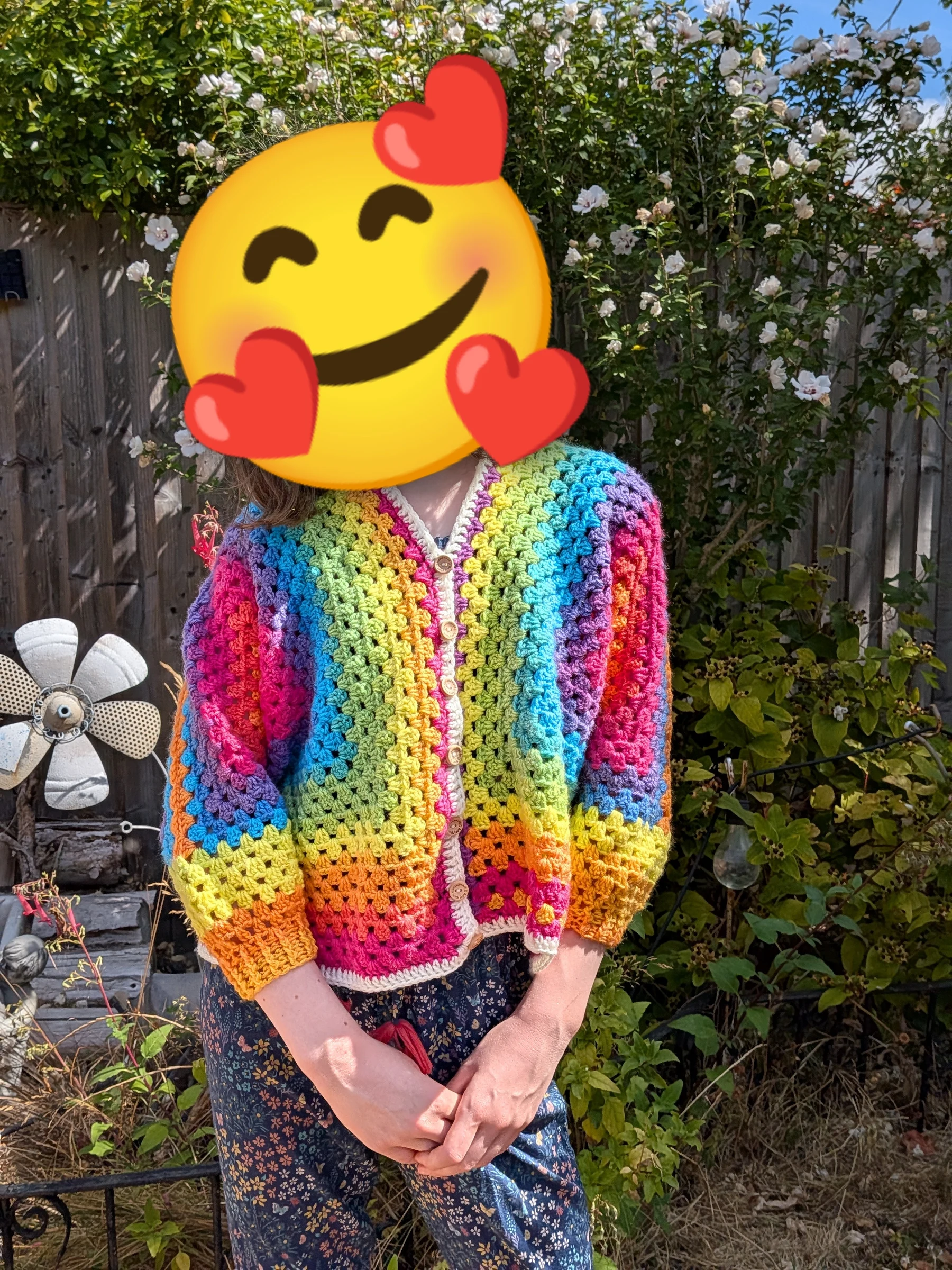 Hexagon cardigan shared by Knotstax (whatnot)