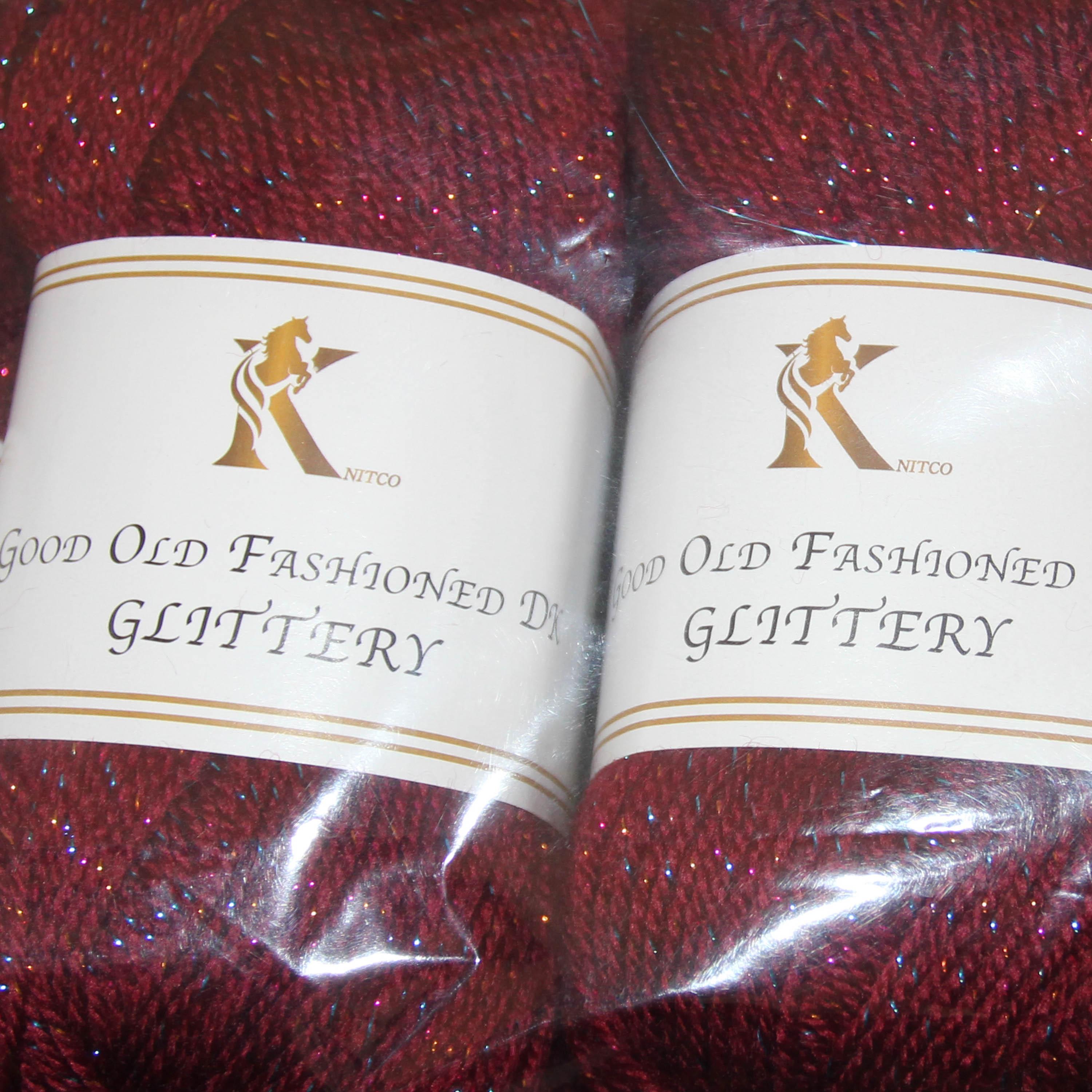Knit co Glittery PACK OF 5 Yarn / Glitter DK - 100g