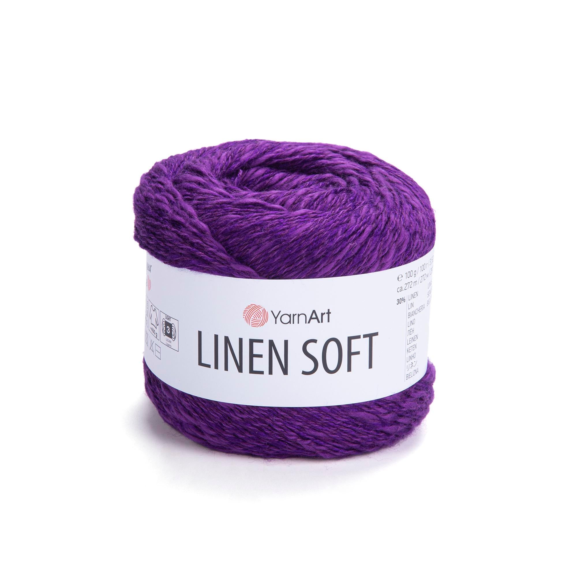 Yarn Art Linen Soft / 100g Double Knit 30% Linen - 36% Viscose - 34% Cotton