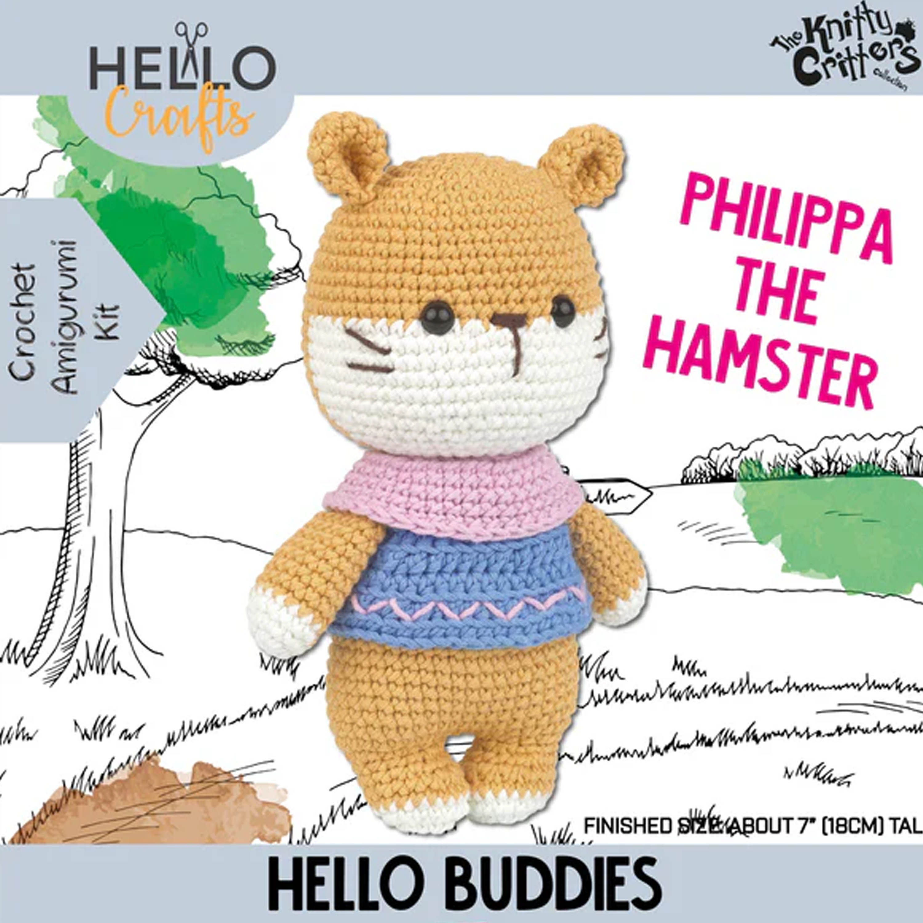 Knitty Critters - Hello Buddies - DIY Amigurumi Crochet Kit