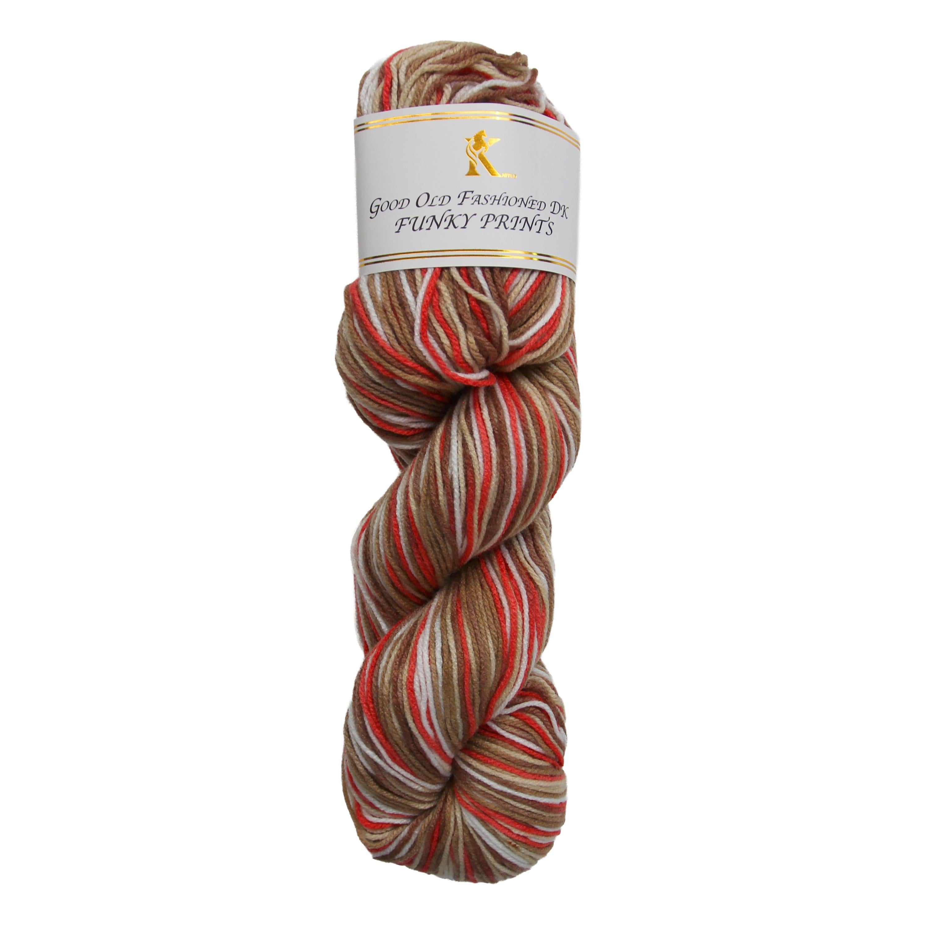 Good Old Fashioned Funky Prints Hanks - 100g - 280m - 100% Acrylic