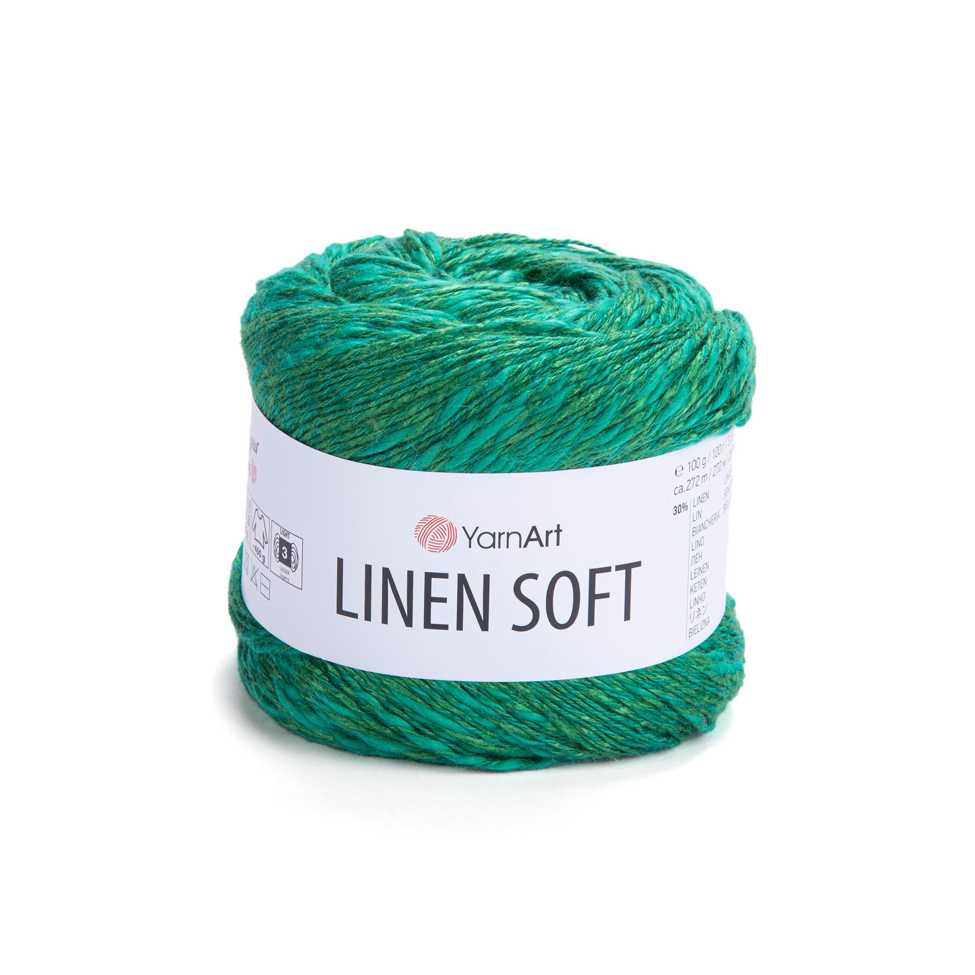 Yarn Art Linen Soft / 100g Double Knit 30% Linen - 36% Viscose - 34% Cotton