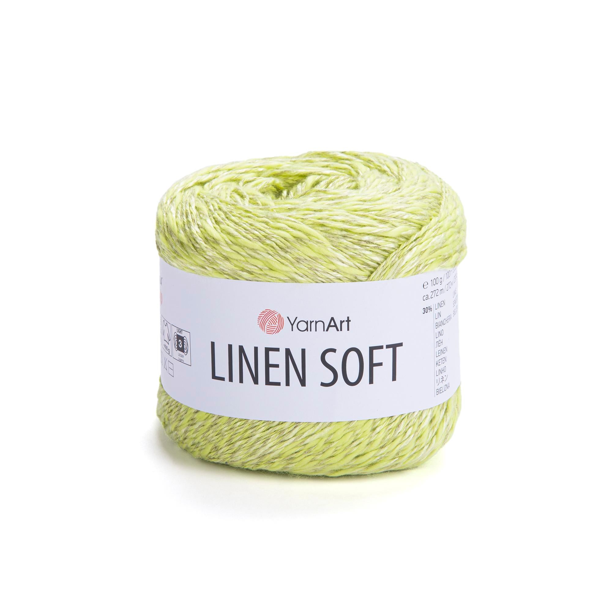 Yarn Art Linen Soft / 100g Double Knit 30% Linen - 36% Viscose - 34% Cotton