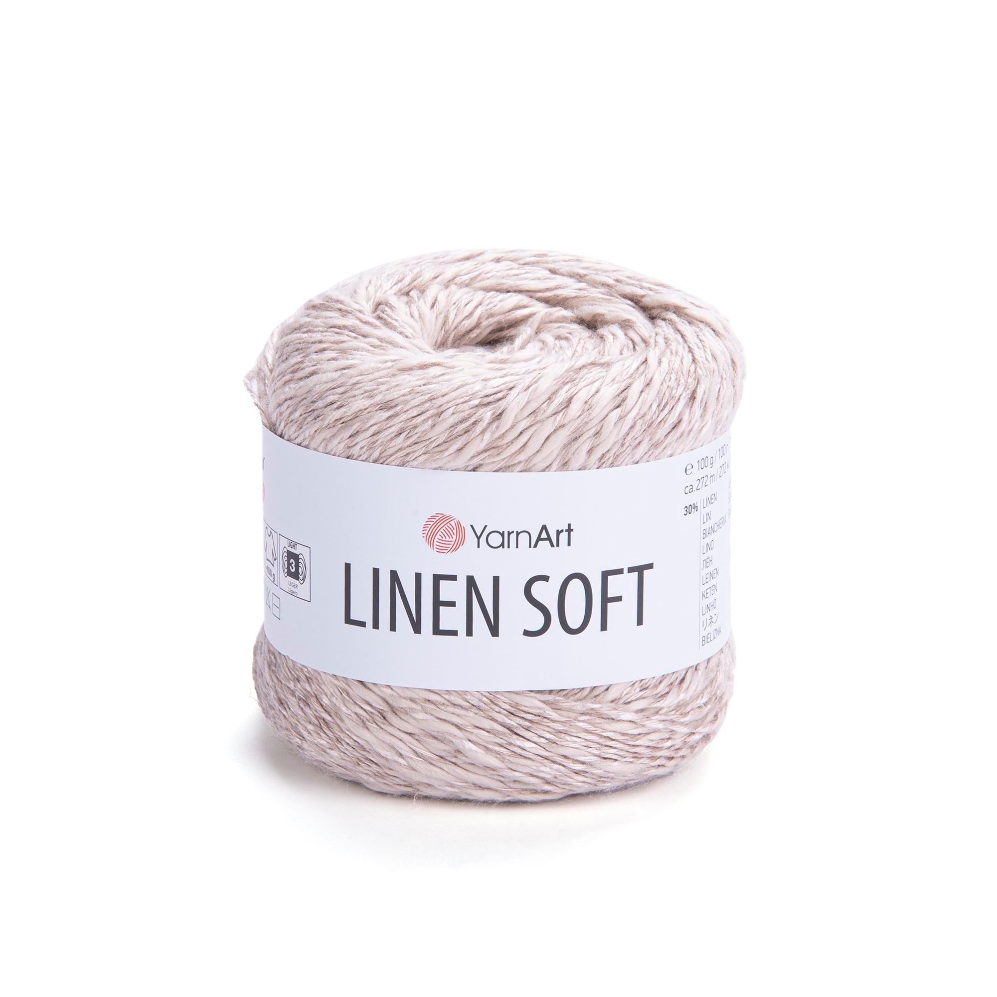 Yarn Art Linen Soft / 100g Double Knit 30% Linen - 36% Viscose - 34% Cotton