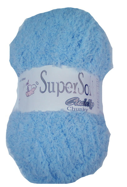 Woolcraft / Jarol SUPERSOFT CUDDLY Knitting Yarn / Wool - 100g - Blue