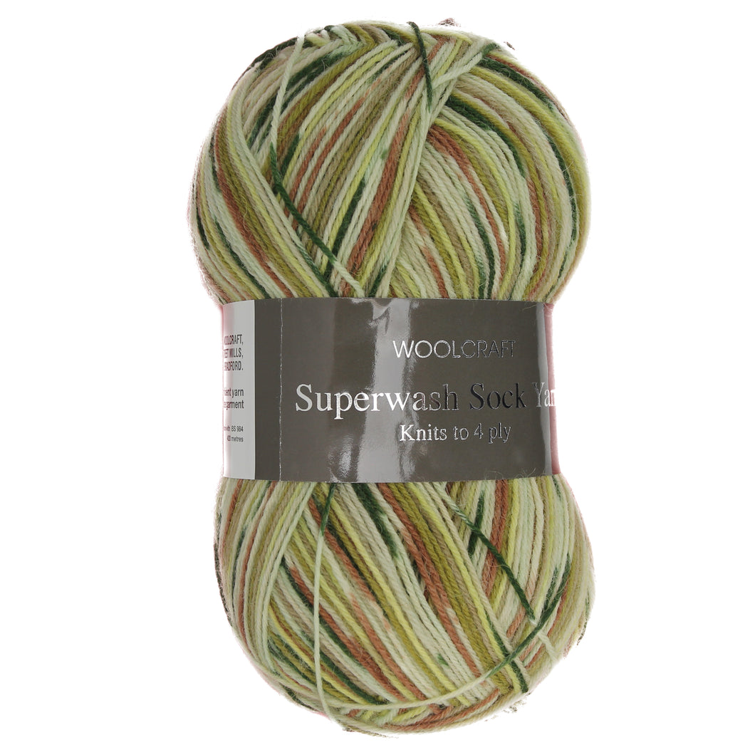 Woolcraft Superwash Sock Yarn 4Ply 100g - Tiree