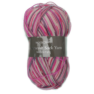 Woolcraft Superwash Sock Yarn 4Ply 100g - Mull