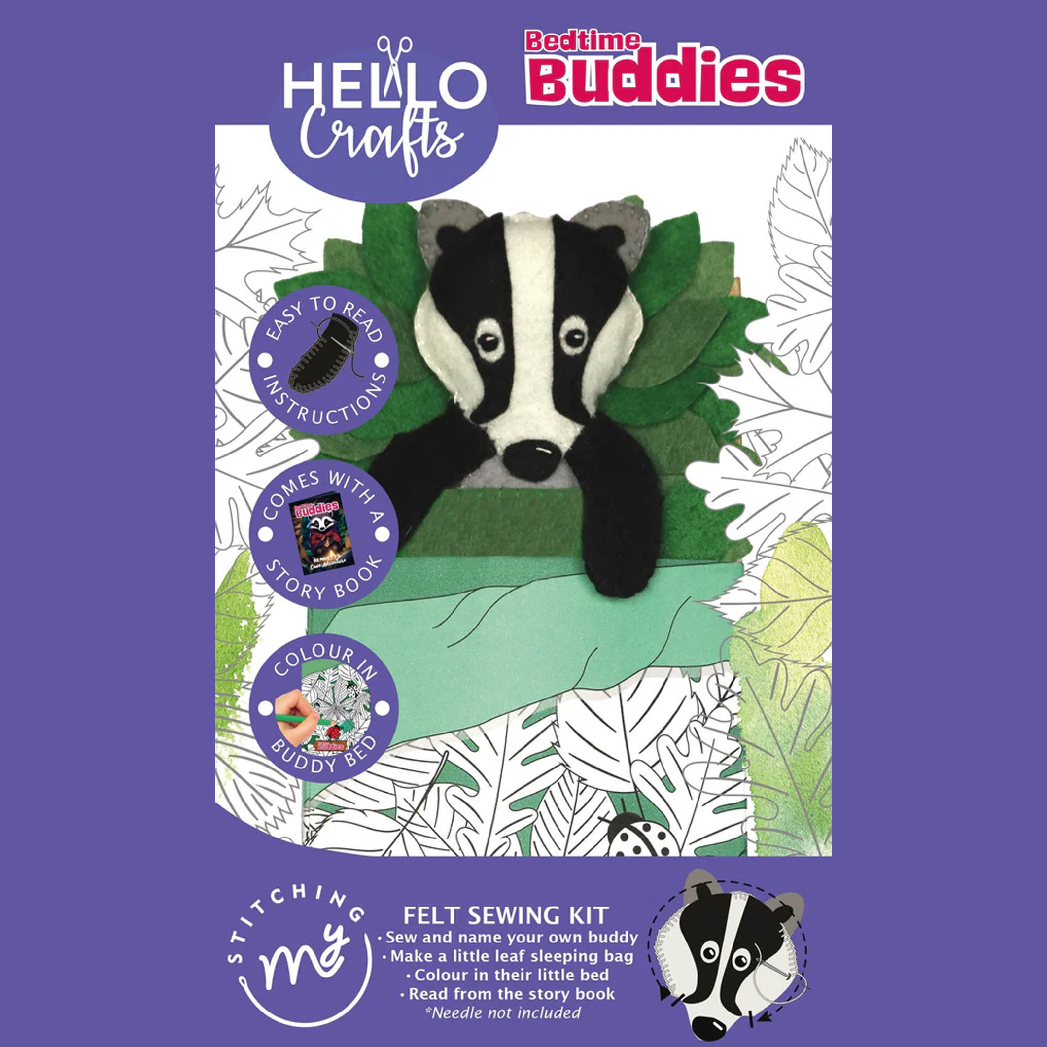 Hello Crafts - Bedtime Buddies - Felt Sewing Kit