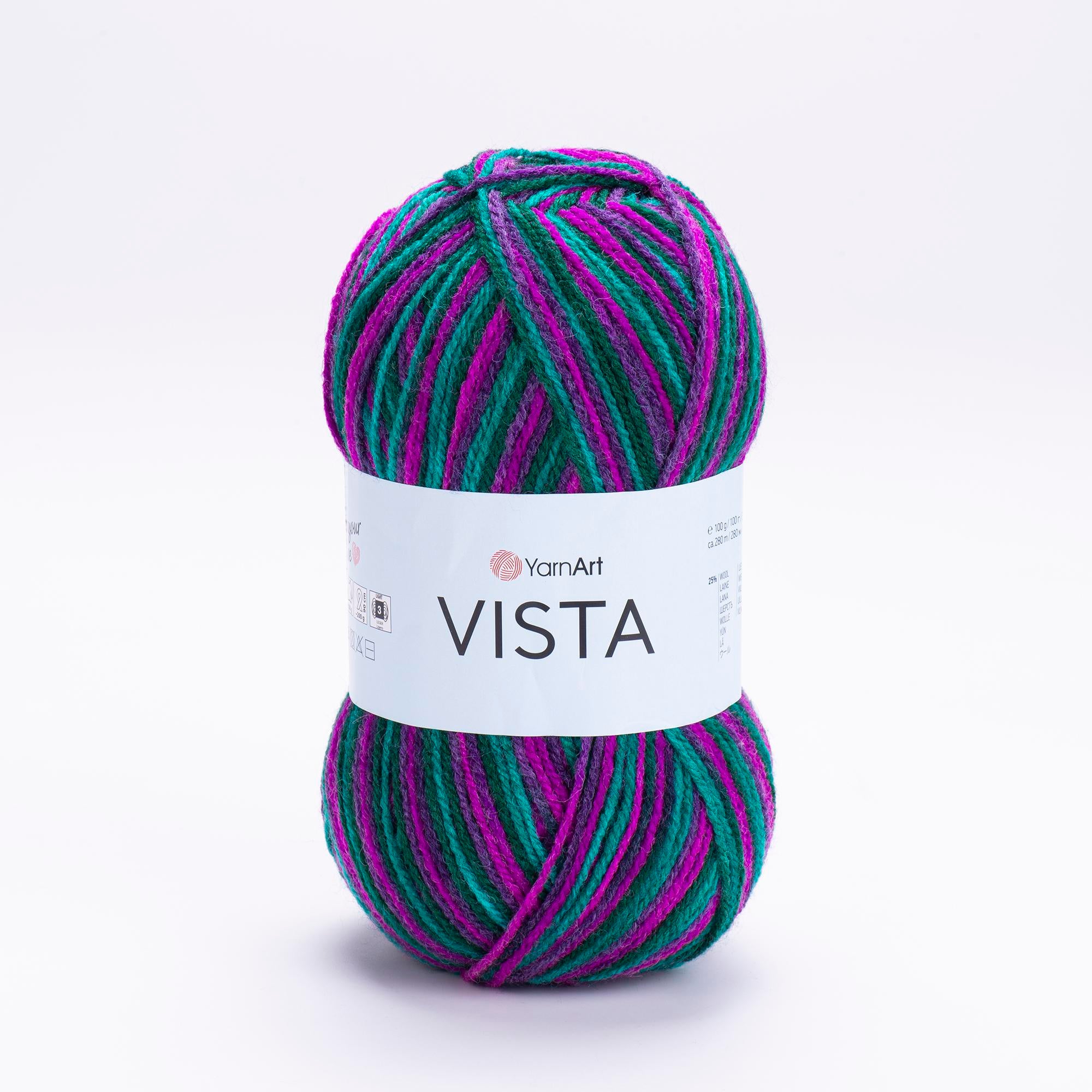 Yarn Art Vista / 100g Double Knit 25% Wool -75% Acrylic