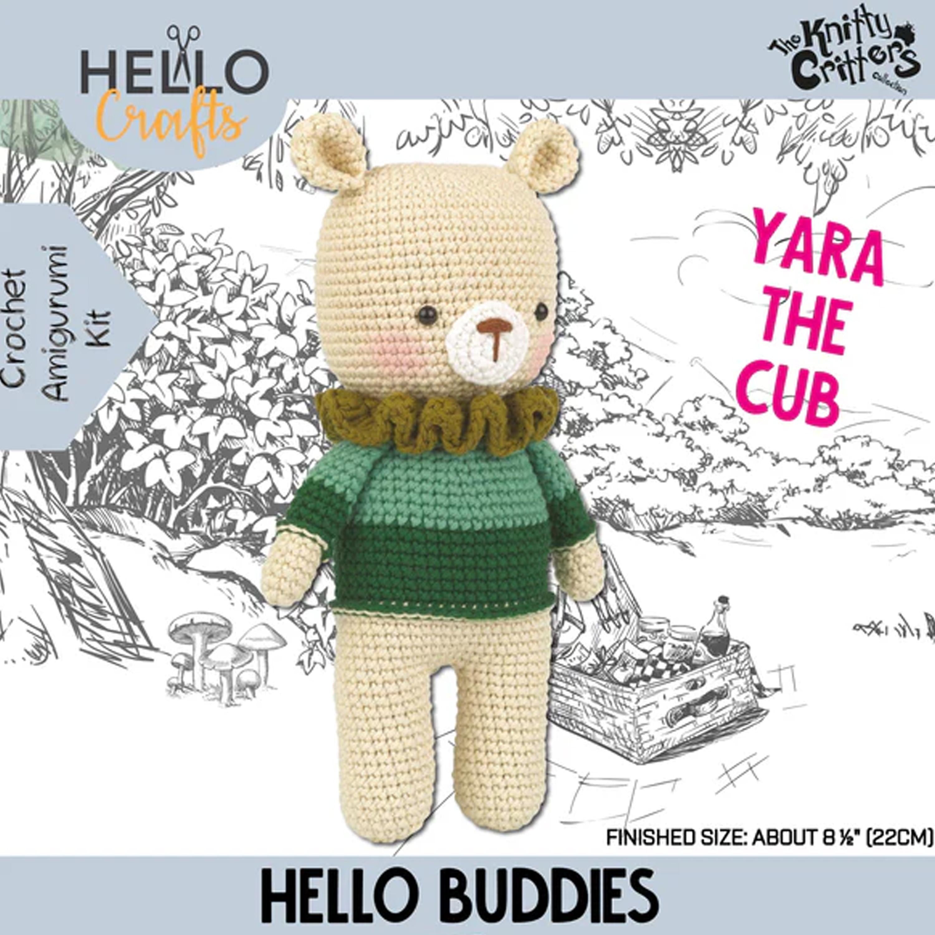 Knitty Critters - Hello Buddies - DIY Amigurumi Crochet Kit