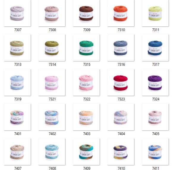 Yarn Art Linen Soft / 100g Double Knit 30% Linen - 36% Viscose - 34% Cotton