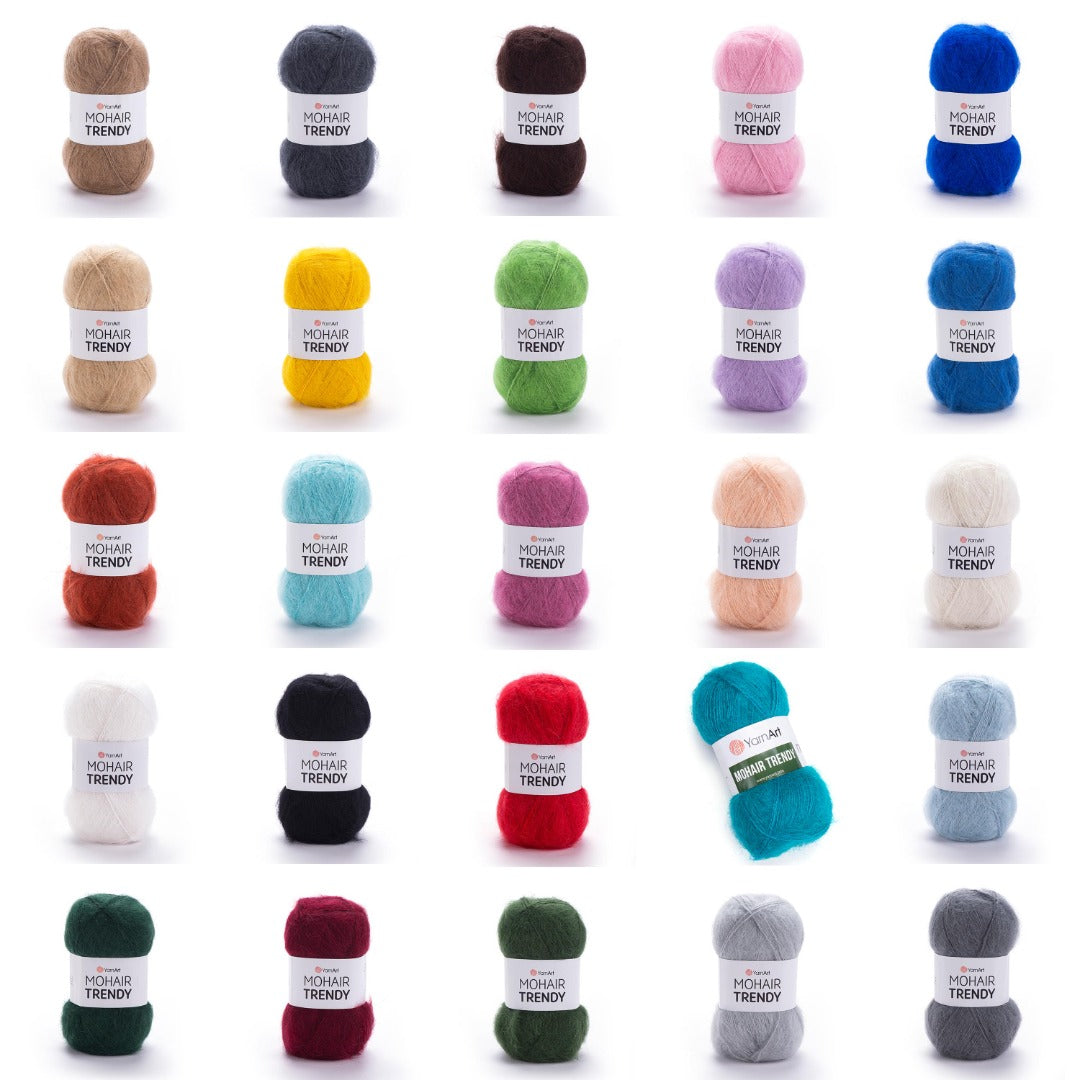 Yarn Art Mohair Trendy / 100g Aran 50% Mohair - 50% Acrylic