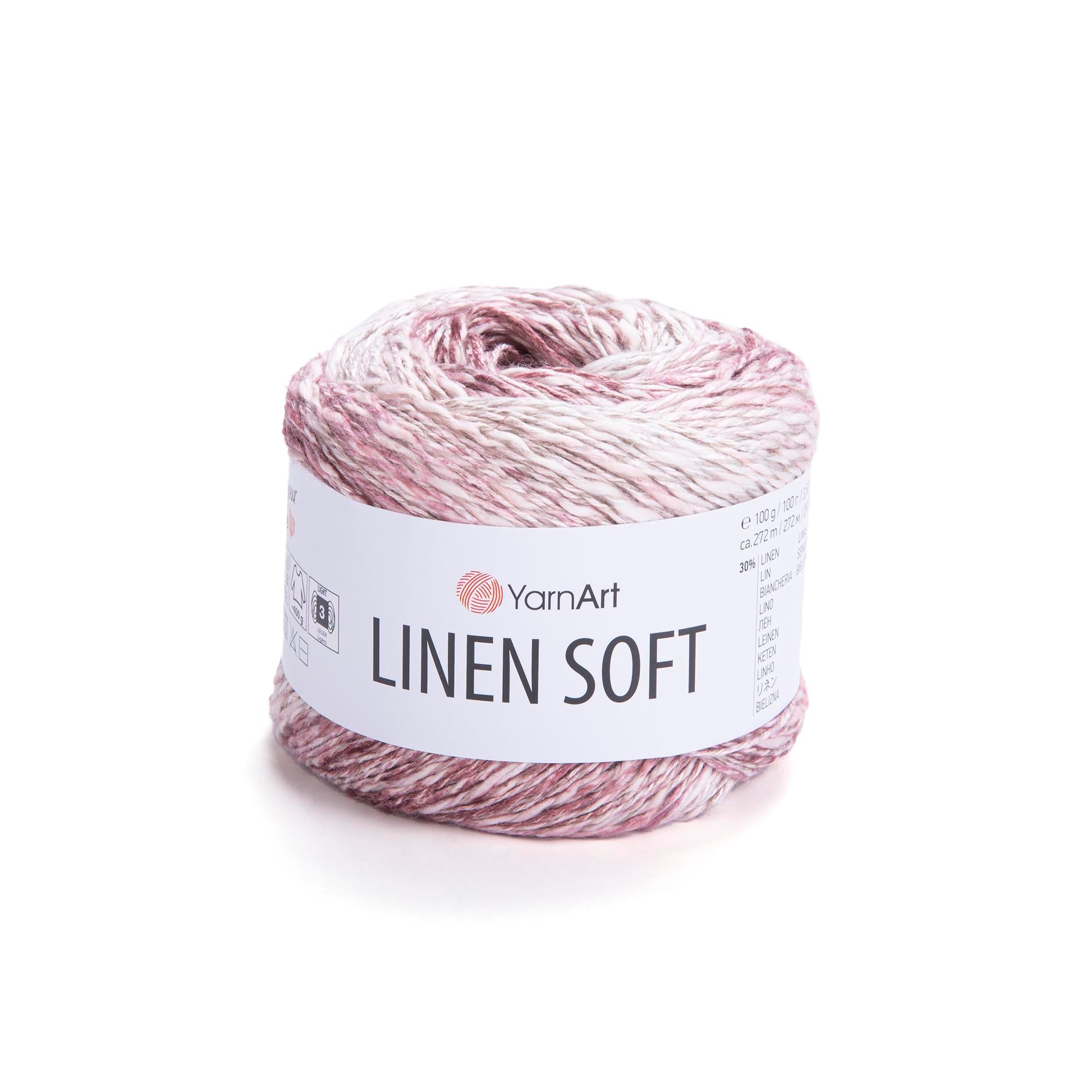 Yarn Art Linen Soft / 100g Double Knit 30% Linen - 36% Viscose - 34% Cotton