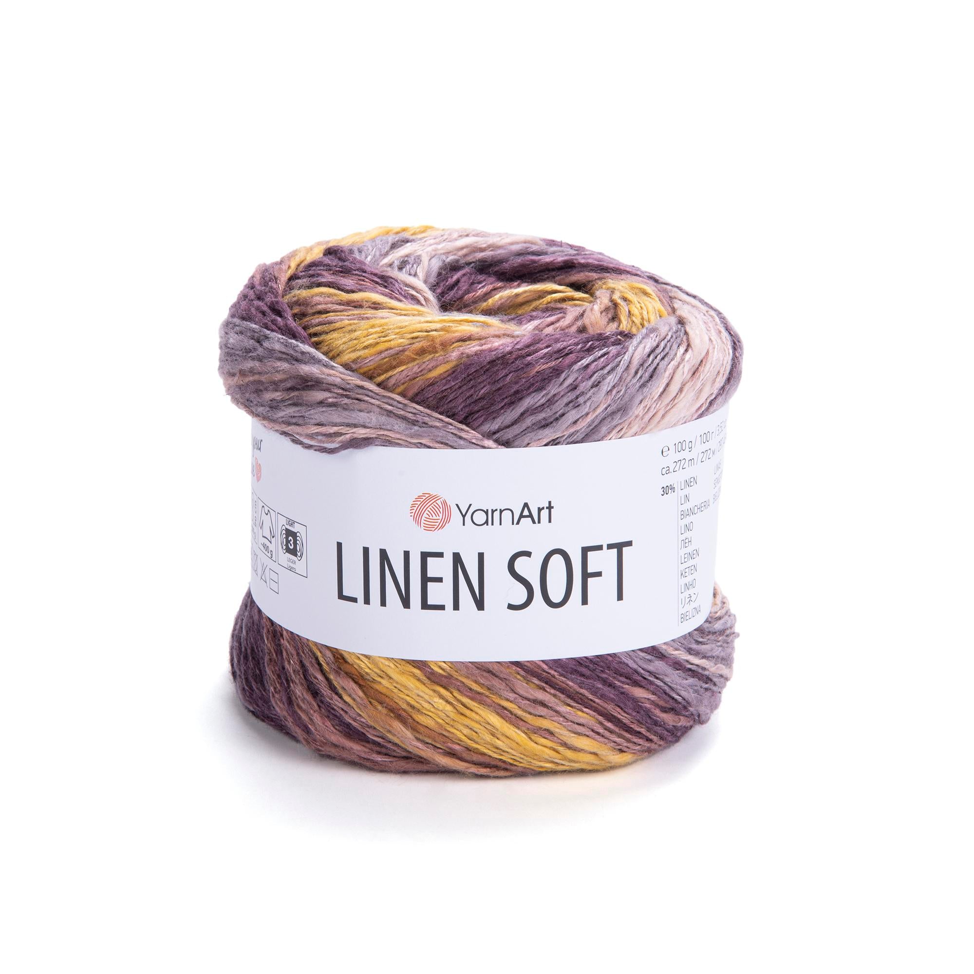 Yarn Art Linen Soft / 100g Double Knit 30% Linen - 36% Viscose - 34% Cotton