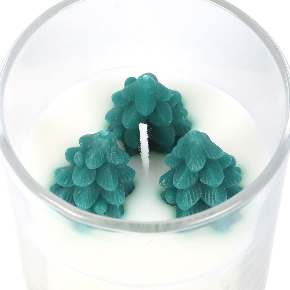Winter Wonderland Candle With Tree Scene
