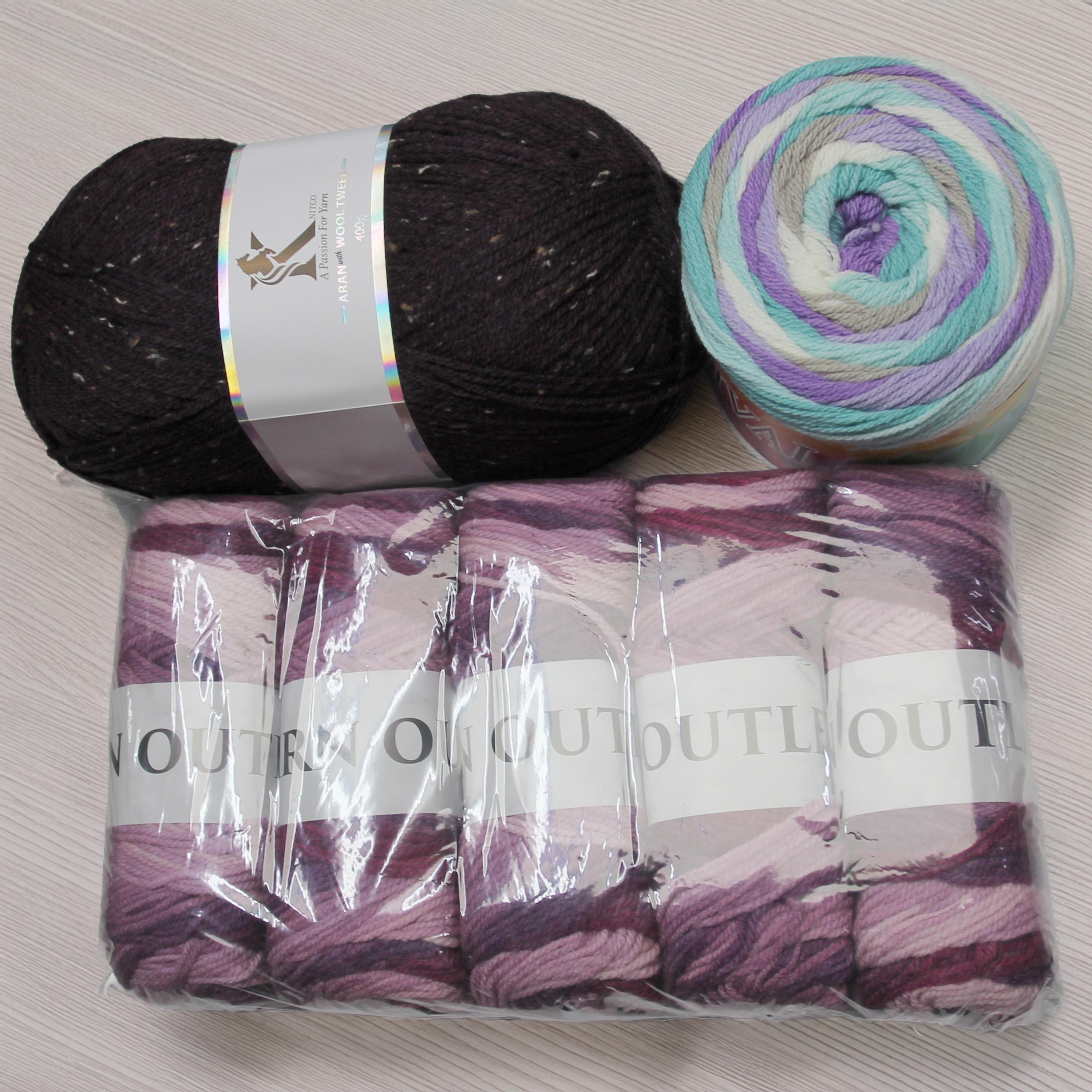 The Yarn Father Bundle Battle - you will receive - 1 x Carnival / Pack of Yarn Outlet / 1 x Aran Tweed