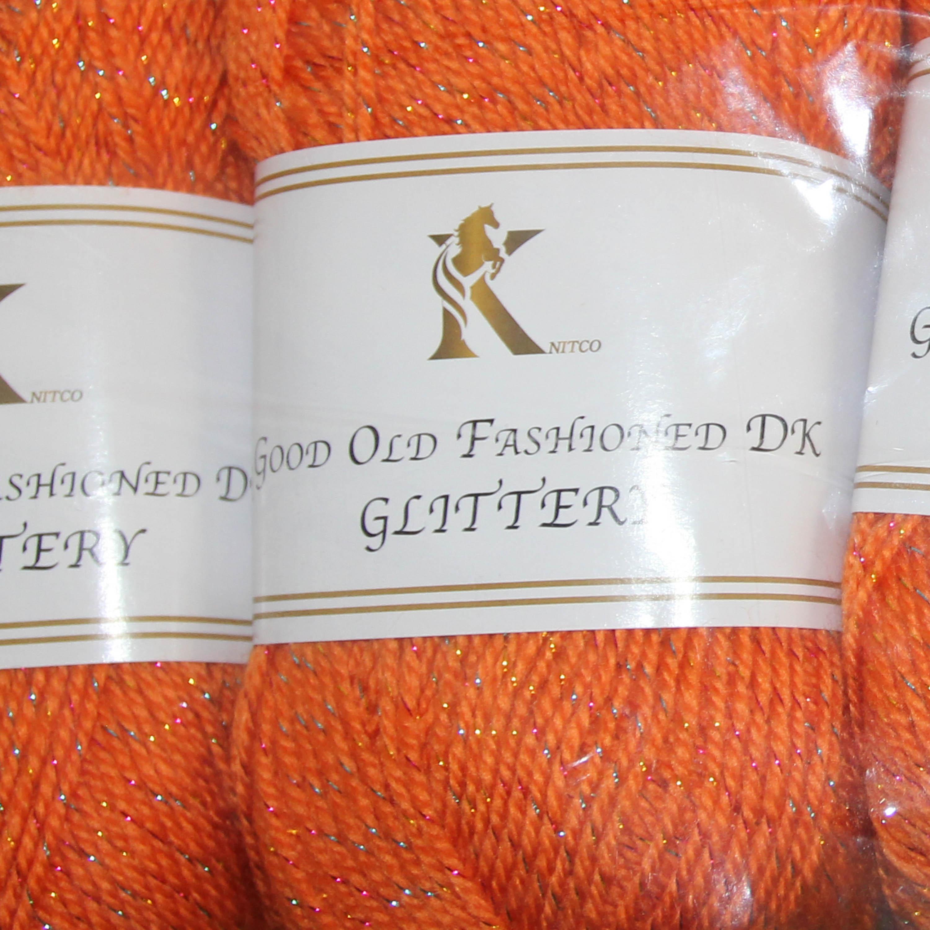 Knit co Glittery PACK OF 5 Yarn / Glitter DK - 100g