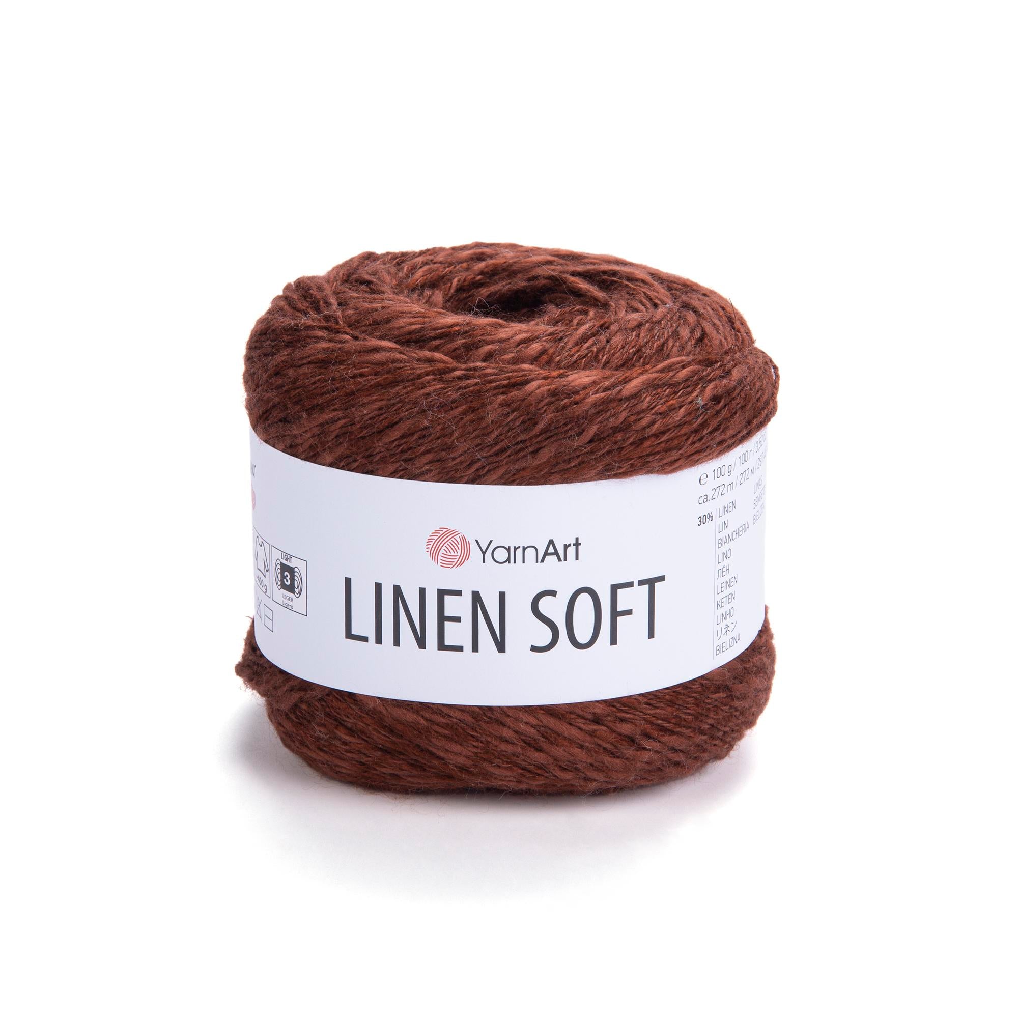 Yarn Art Linen Soft / 100g Double Knit 30% Linen - 36% Viscose - 34% Cotton