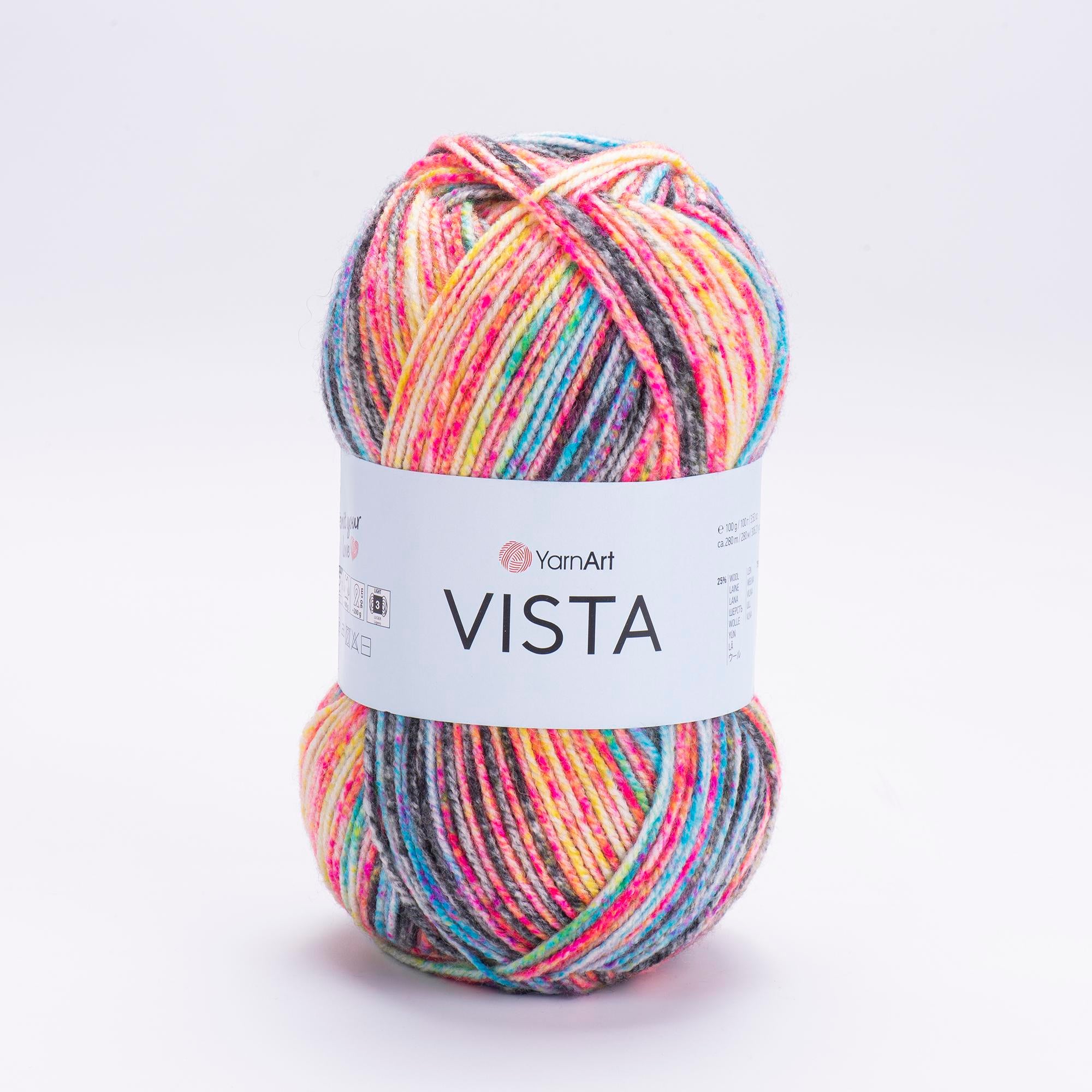Yarn Art Vista / 100g Double Knit 25% Wool -75% Acrylic